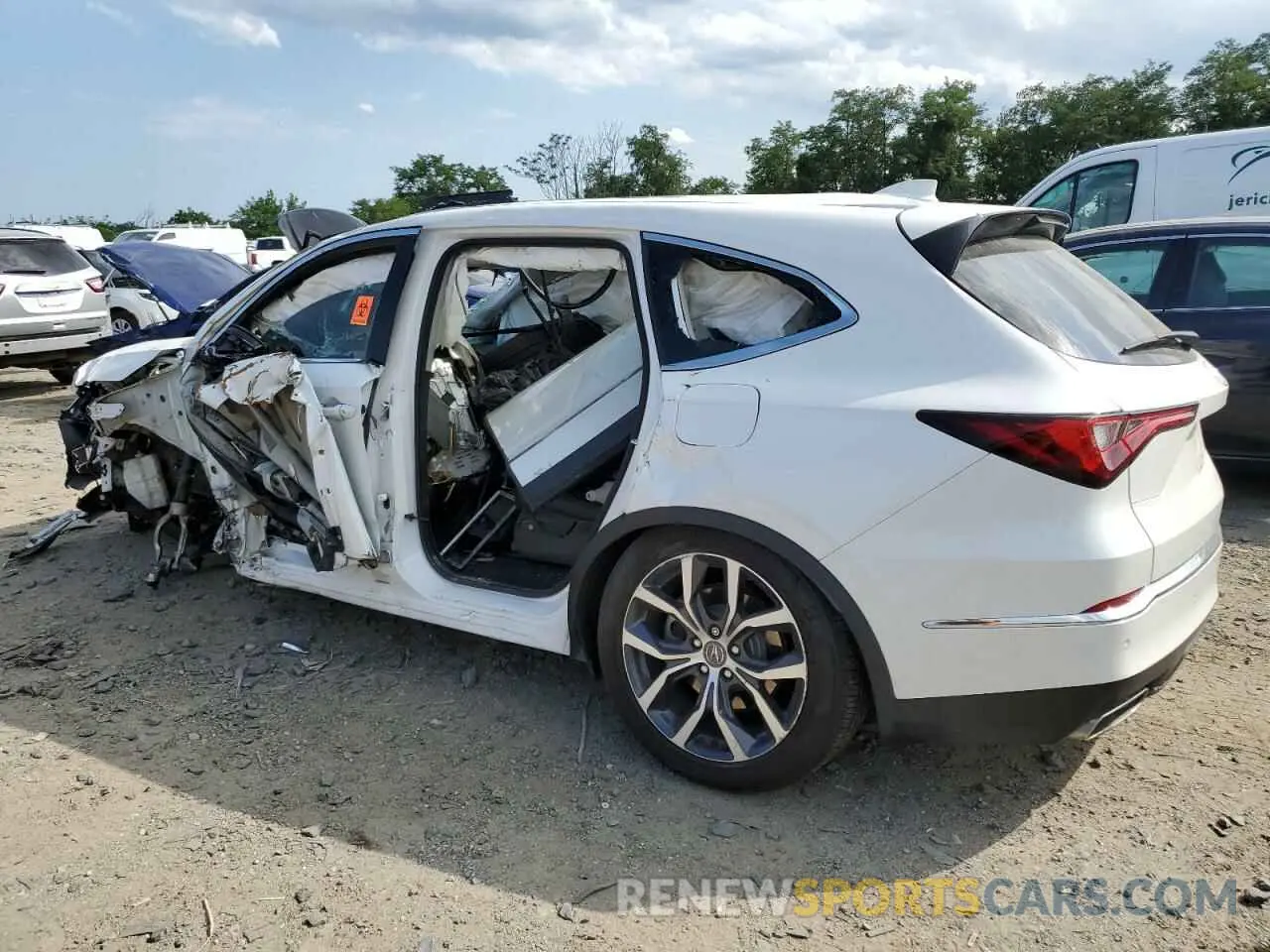 2 Photograph of a damaged car 5J8YE1H41PL032595 ACURA MDX 2023