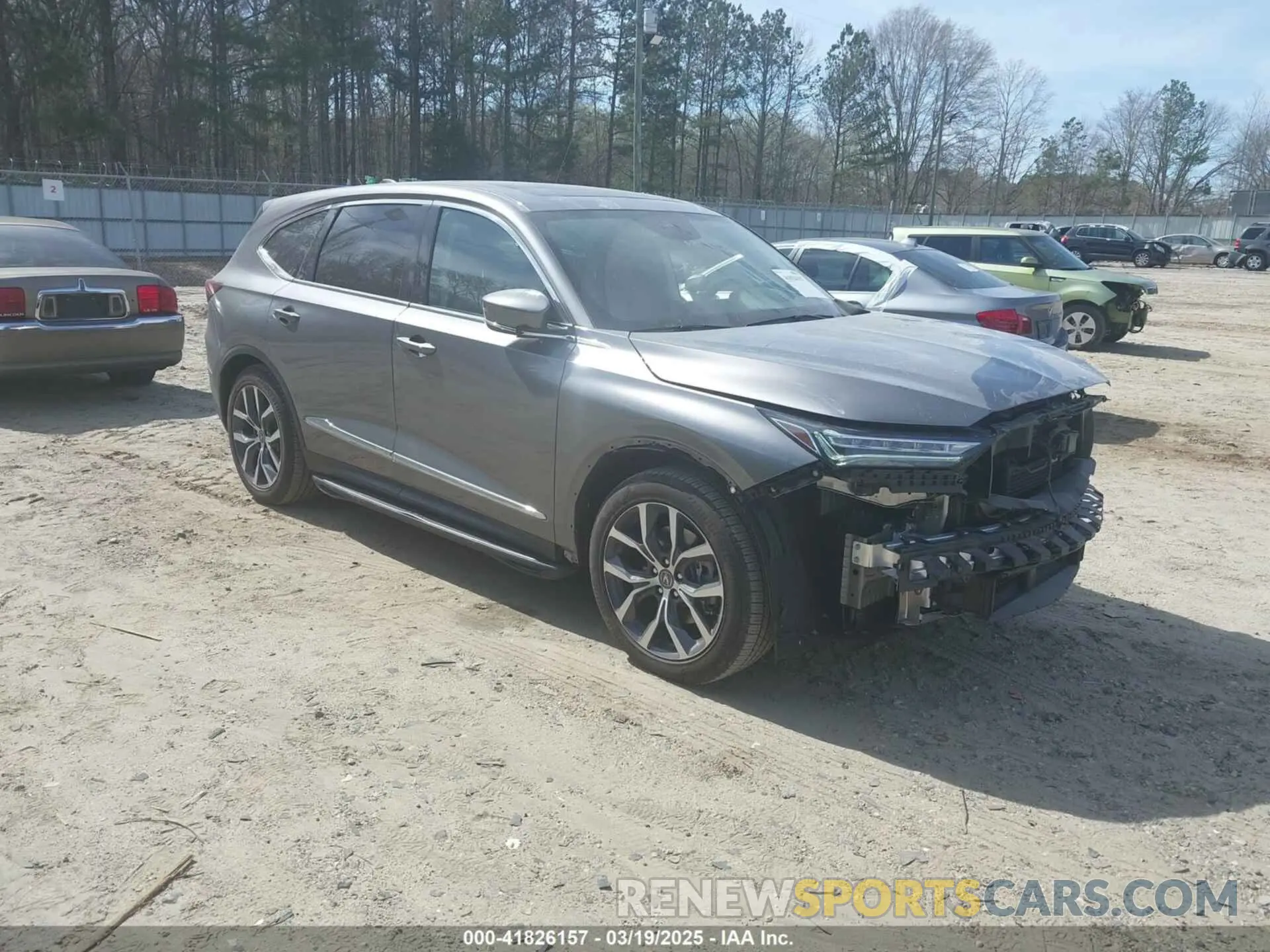 1 Photograph of a damaged car 5J8YE1H45PL024130 ACURA MDX 2023