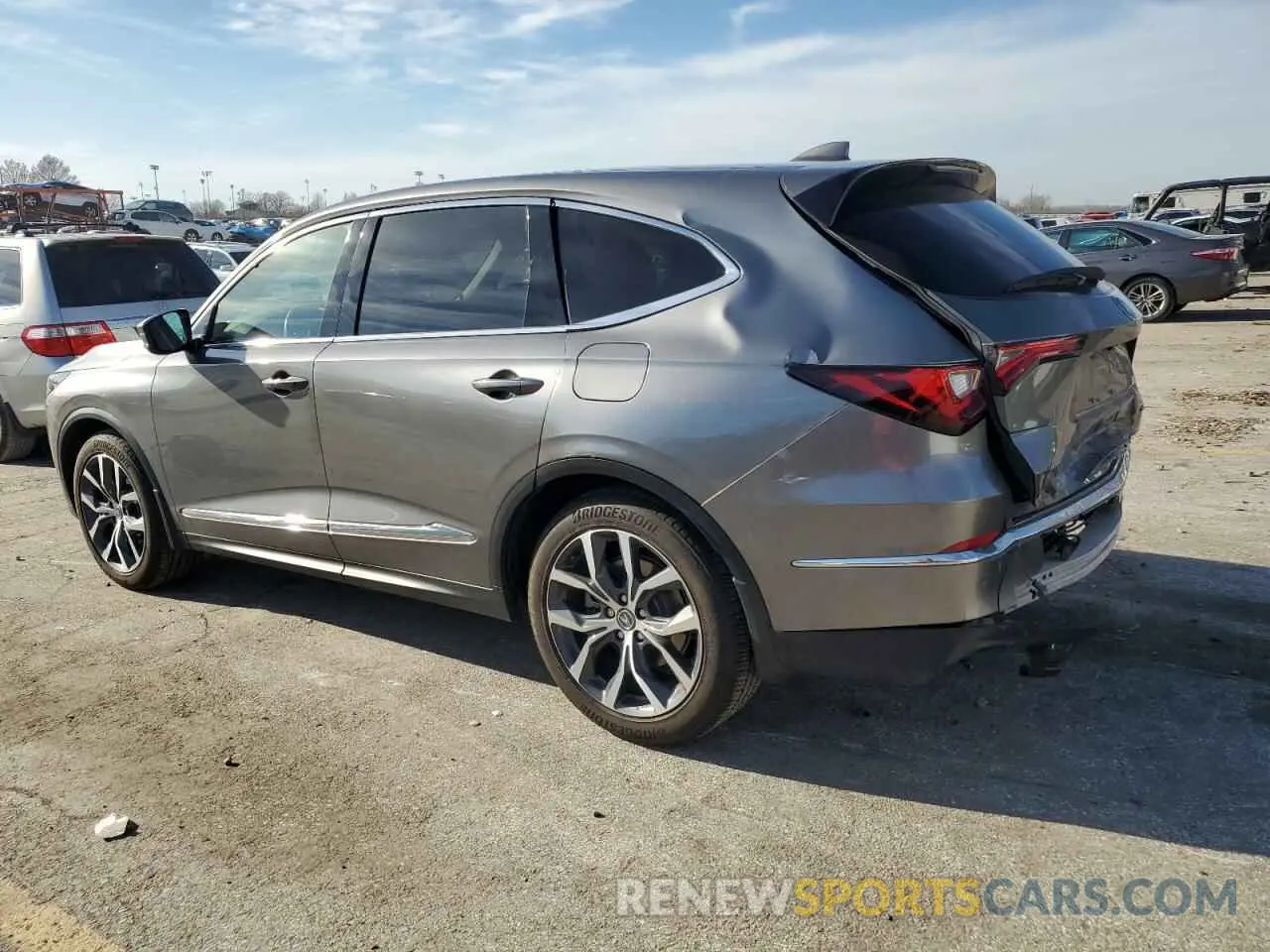 2 Photograph of a damaged car 5J8YE1H48PL028477 ACURA MDX 2023