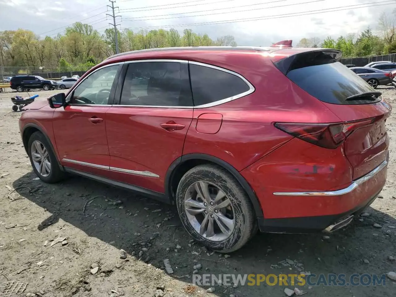 2 Photograph of a damaged car 5J8YE1H80PL017704 ACURA MDX 2023