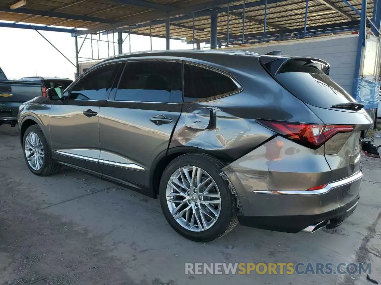 2 Photograph of a damaged car 5J8YE1H85PL004009 ACURA MDX 2023