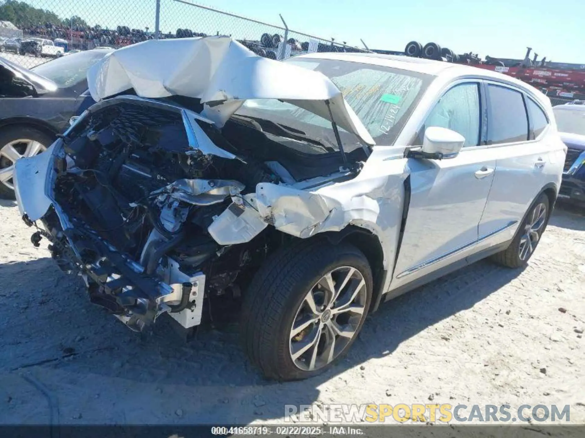 2 Photograph of a damaged car 5J8YD9H40RL001942 ACURA MDX 2024