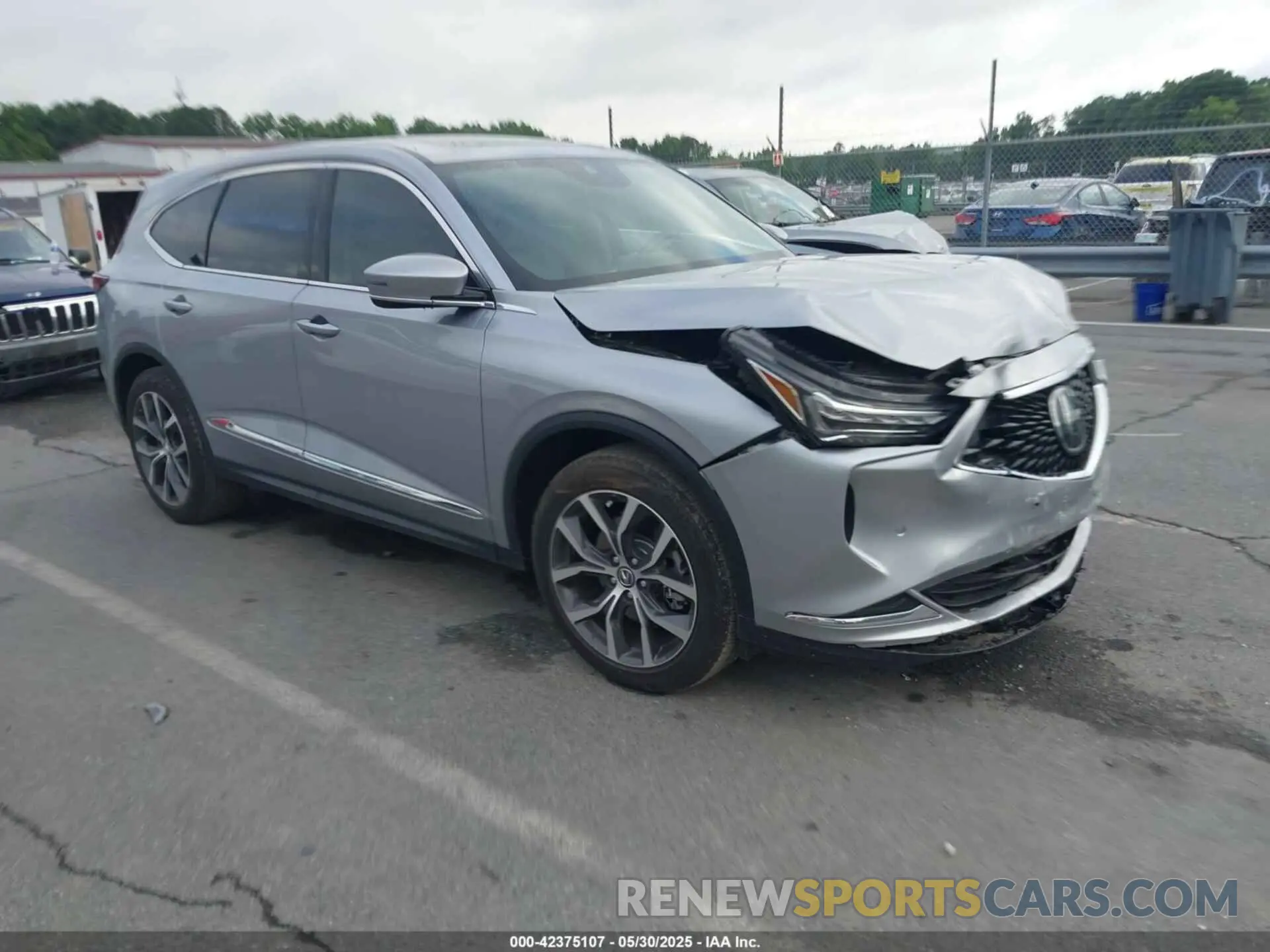 1 Photograph of a damaged car 5J8YD9H40RL007899 ACURA MDX 2024
