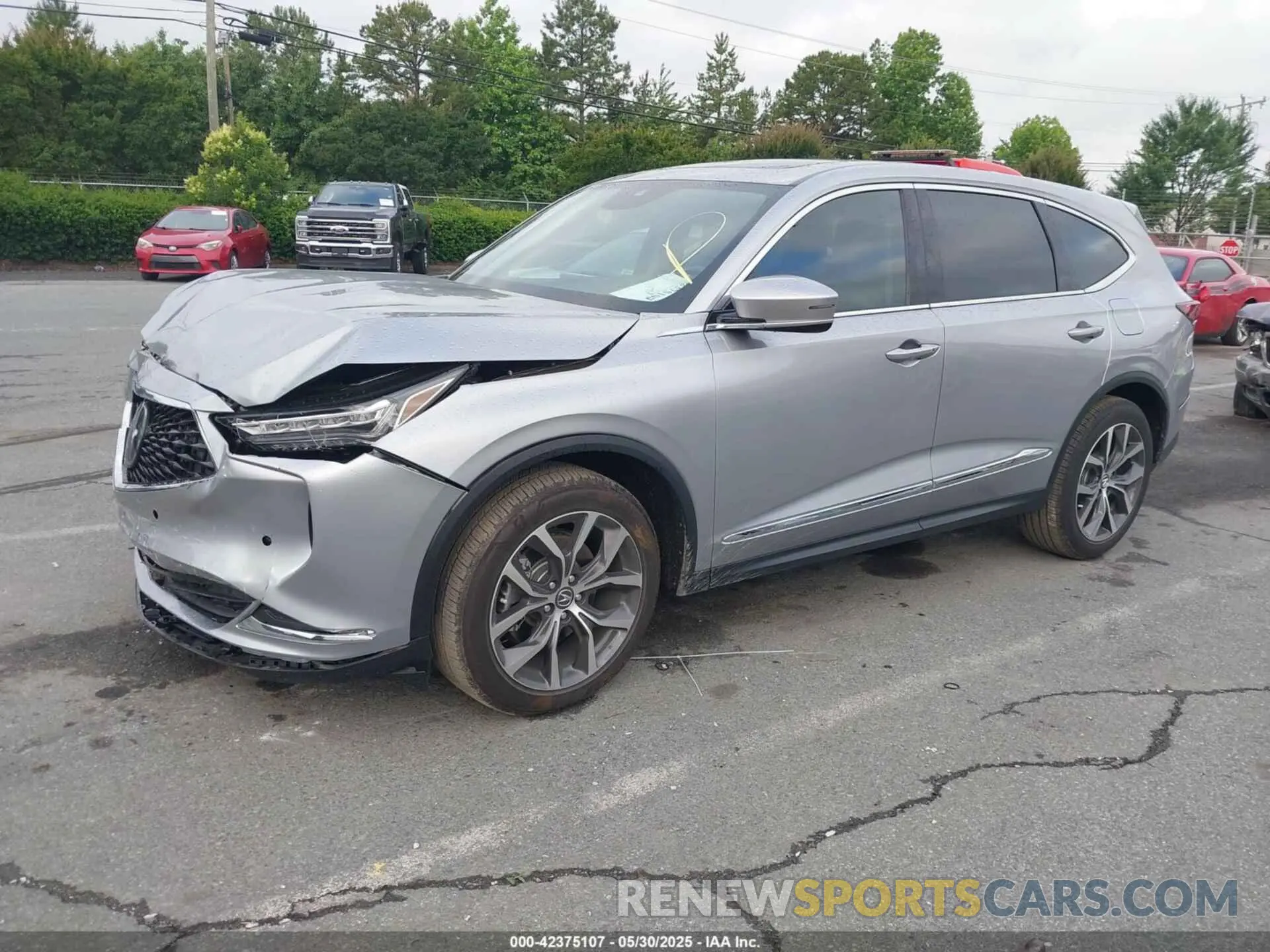 2 Photograph of a damaged car 5J8YD9H40RL007899 ACURA MDX 2024
