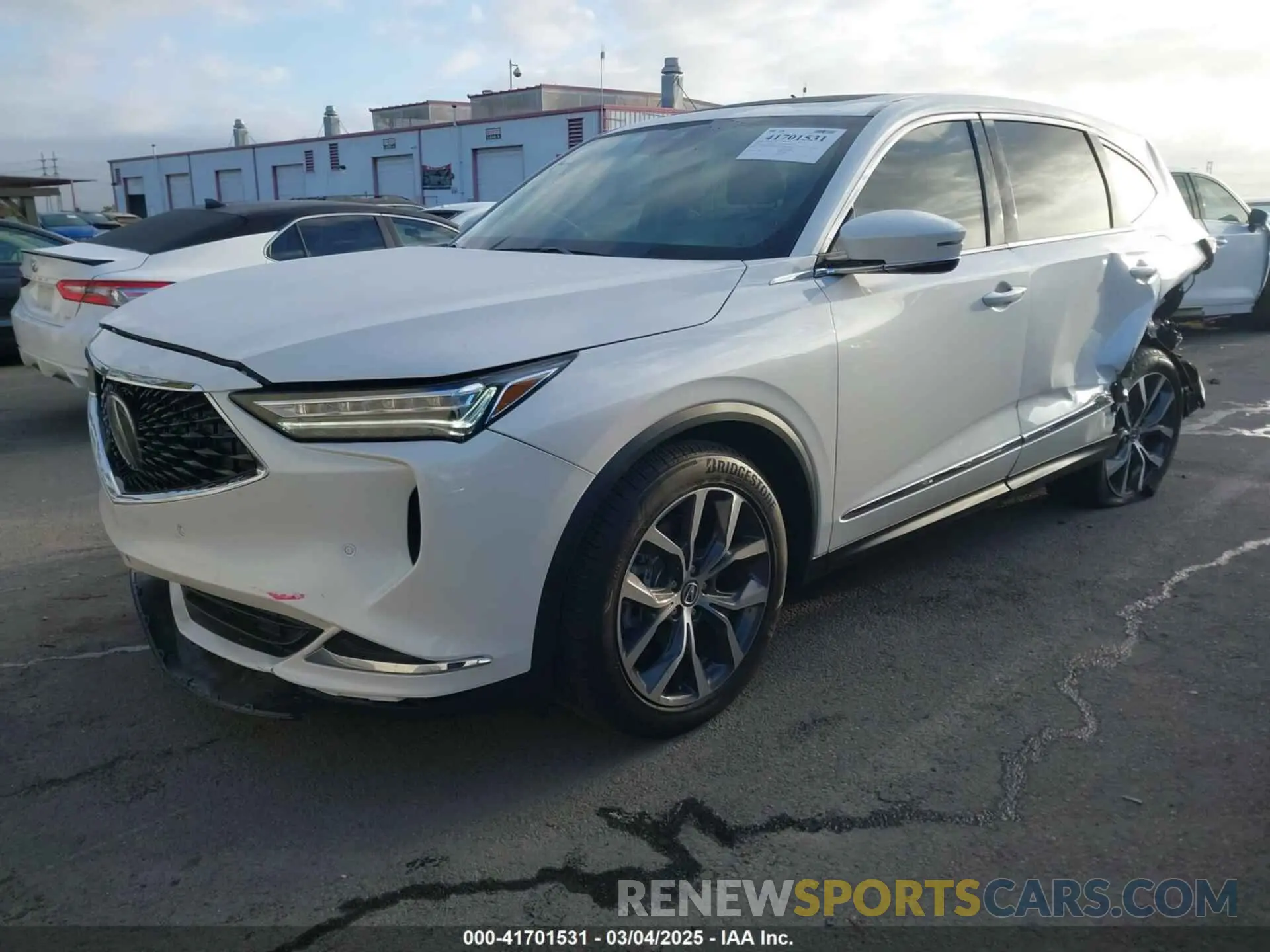 2 Photograph of a damaged car 5J8YD9H42RL007046 ACURA MDX 2024