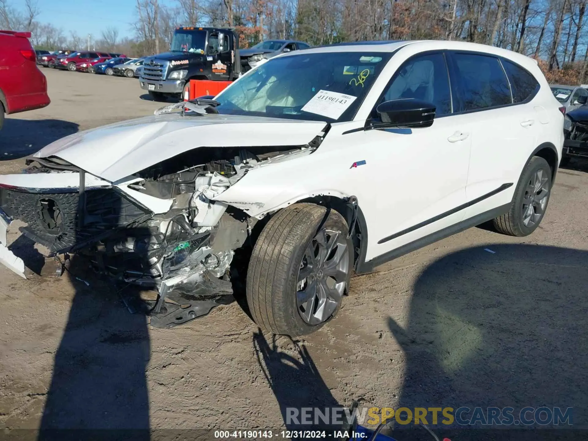 2 Photograph of a damaged car 5J8YE1H01RL009432 ACURA MDX 2024