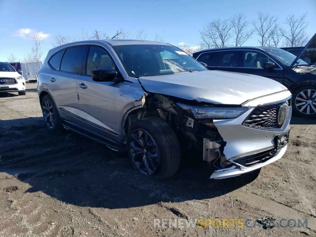 4 Photograph of a damaged car 5J8YE1H02RL000044 ACURA MDX 2024
