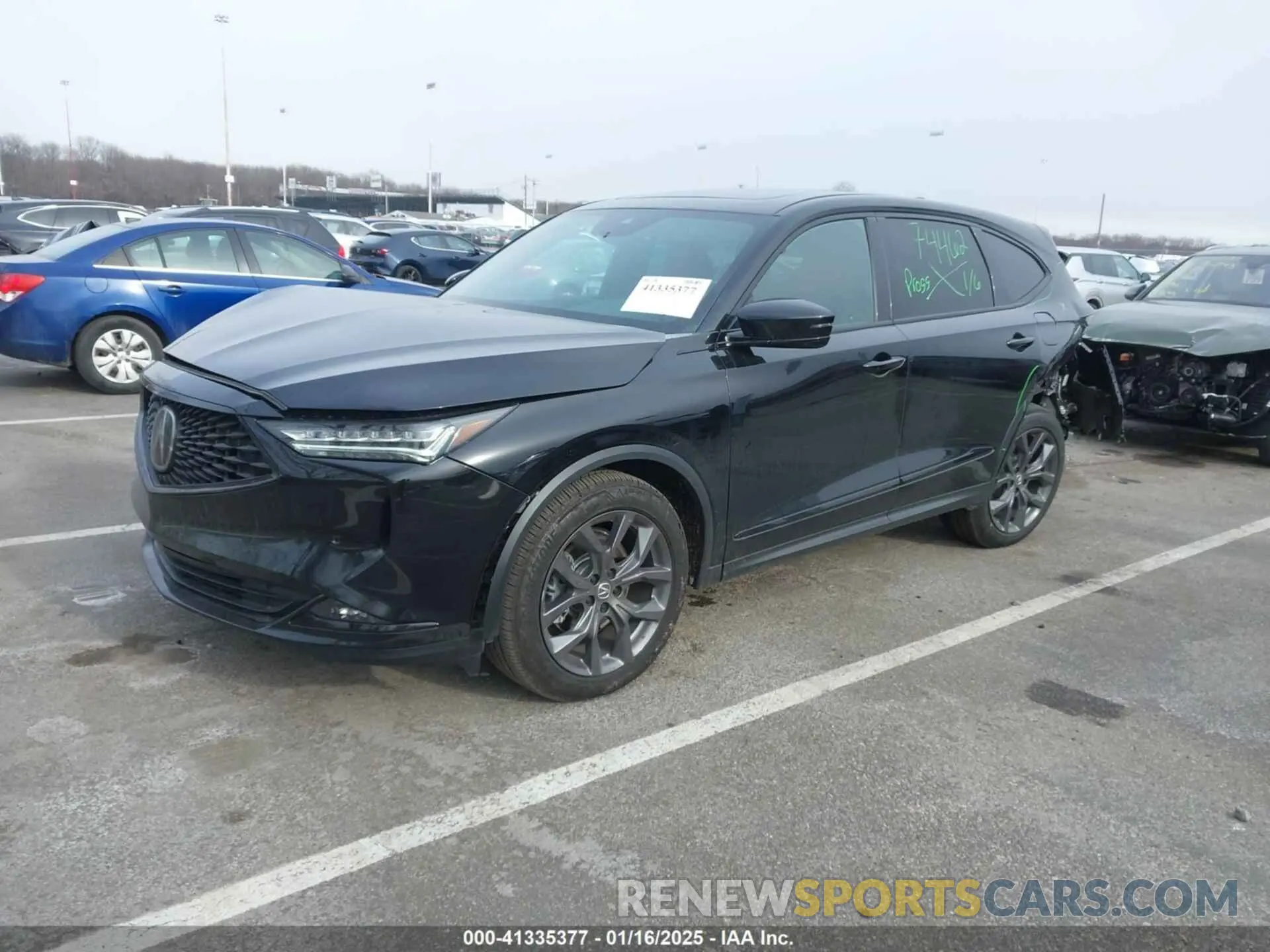 2 Photograph of a damaged car 5J8YE1H04RL014754 ACURA MDX 2024