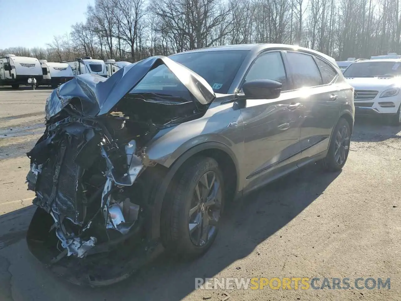 1 Photograph of a damaged car 5J8YE1H04RL019730 ACURA MDX 2024
