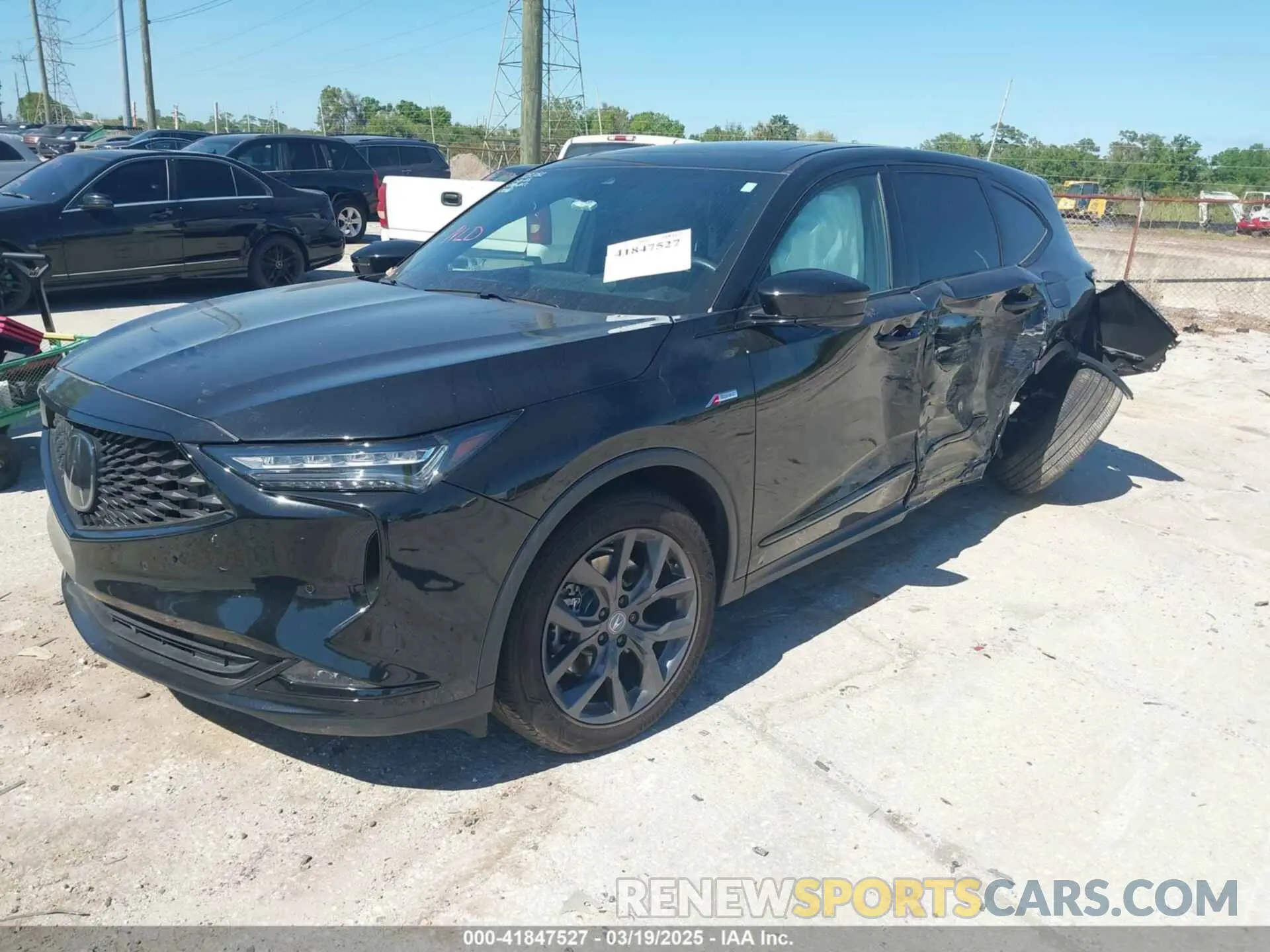 2 Photograph of a damaged car 5J8YE1H06RL023004 ACURA MDX 2024