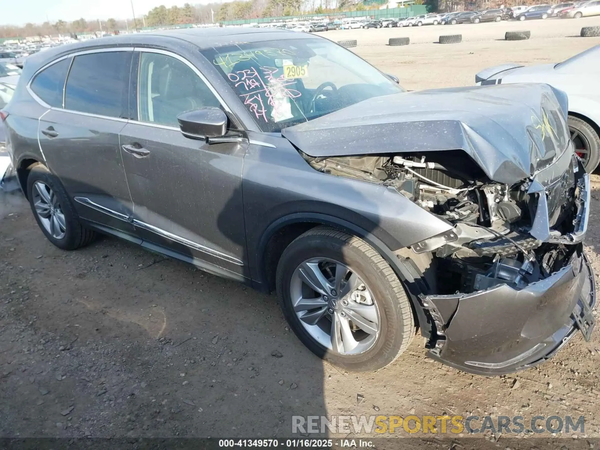 1 Photograph of a damaged car 5J8YE1H38RL035102 ACURA MDX 2024