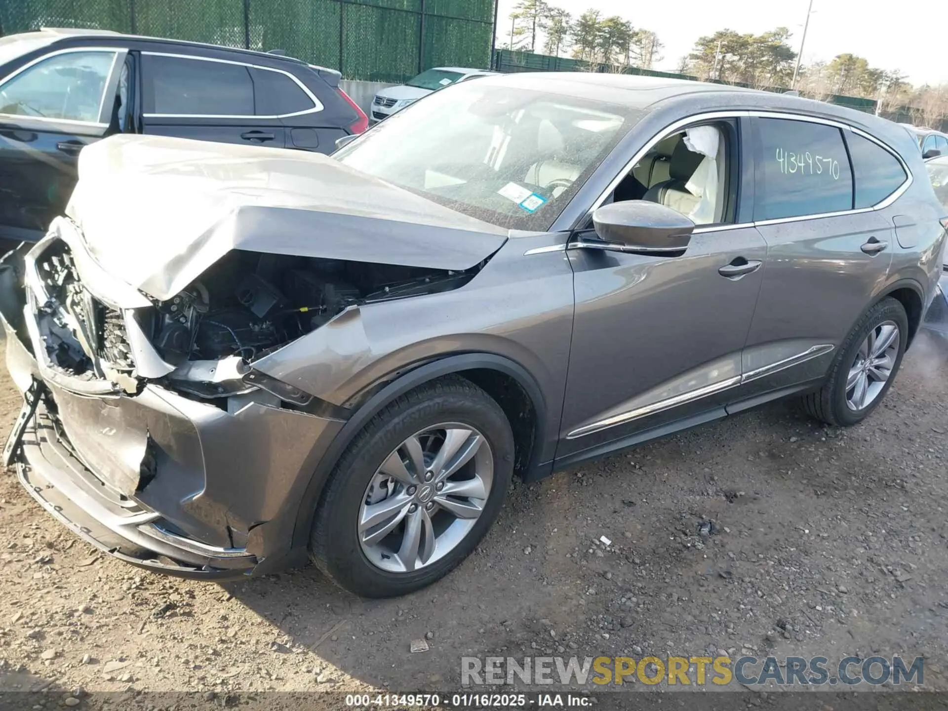 2 Photograph of a damaged car 5J8YE1H38RL035102 ACURA MDX 2024