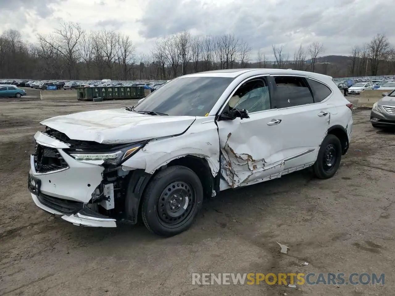 1 Photograph of a damaged car 5J8YE1H44RL031900 ACURA MDX 2024