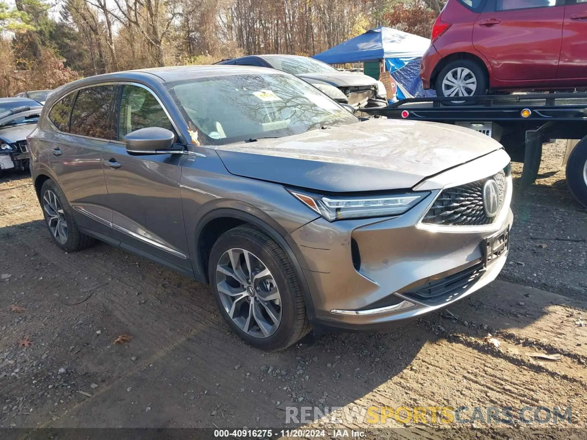 1 Photograph of a damaged car 5J8YE1H45RL024731 ACURA MDX 2024
