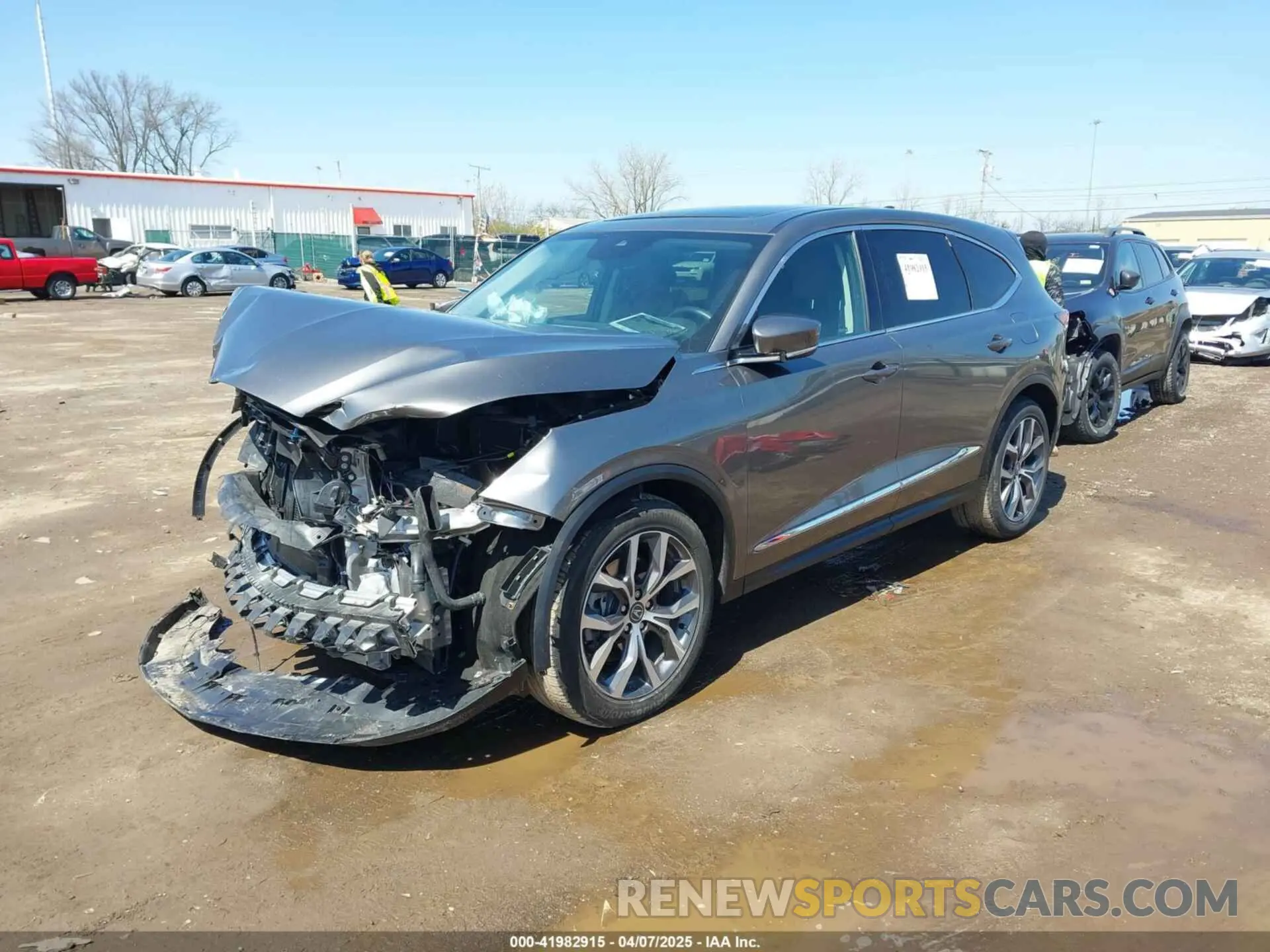2 Photograph of a damaged car 5J8YE1H47RL005369 ACURA MDX 2024