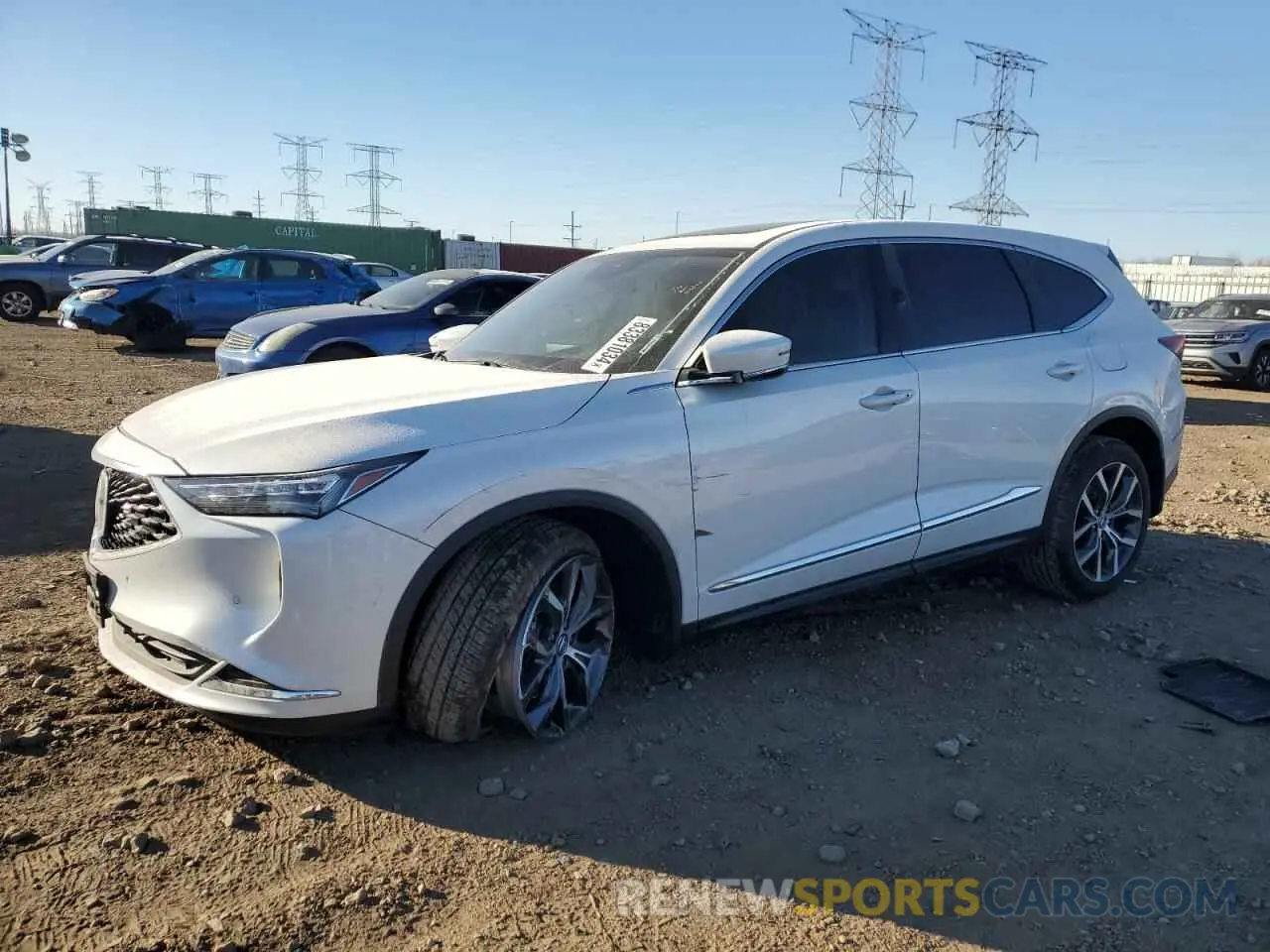 1 Photograph of a damaged car 5J8YE1H47RL012080 ACURA MDX 2024
