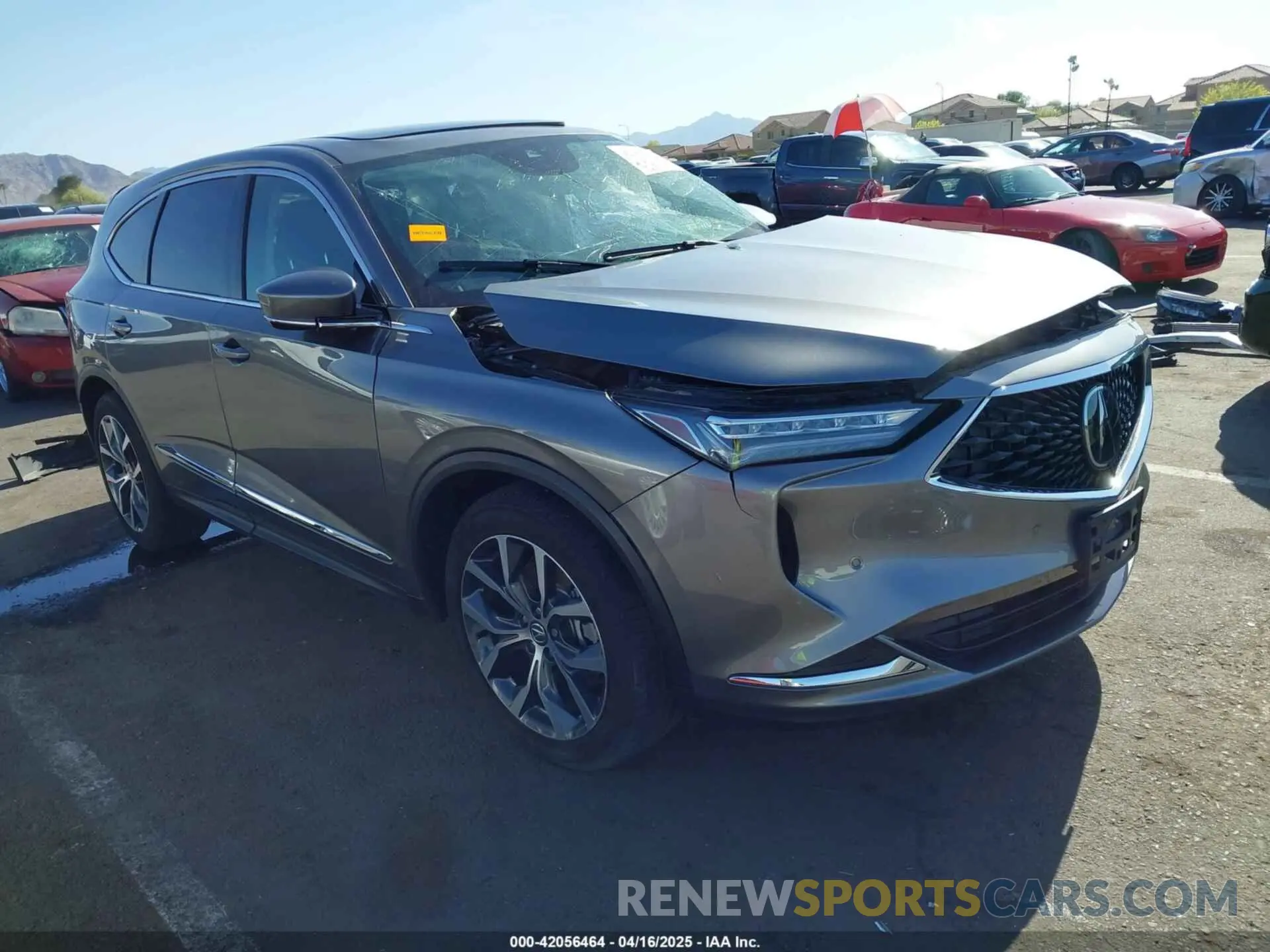 1 Photograph of a damaged car 5J8YE1H48RL007423 ACURA MDX 2024