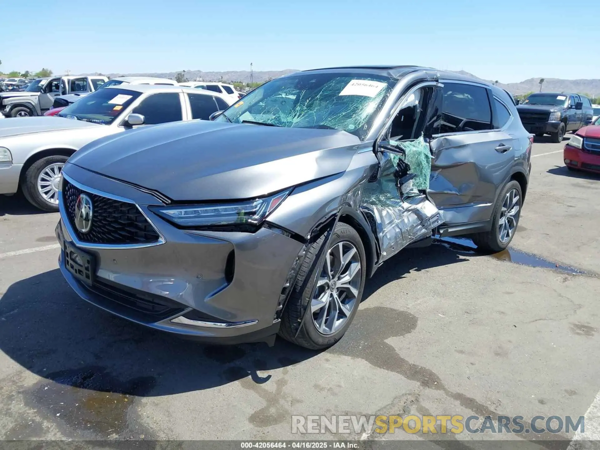 2 Photograph of a damaged car 5J8YE1H48RL007423 ACURA MDX 2024