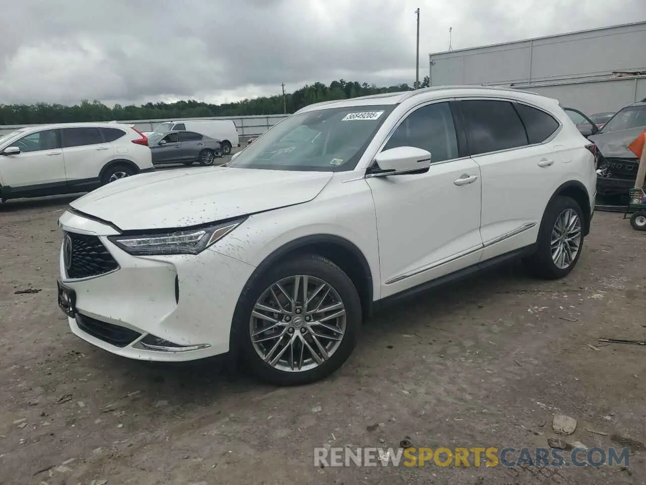 1 Photograph of a damaged car 5J8YE1H88RL027058 ACURA MDX 2024