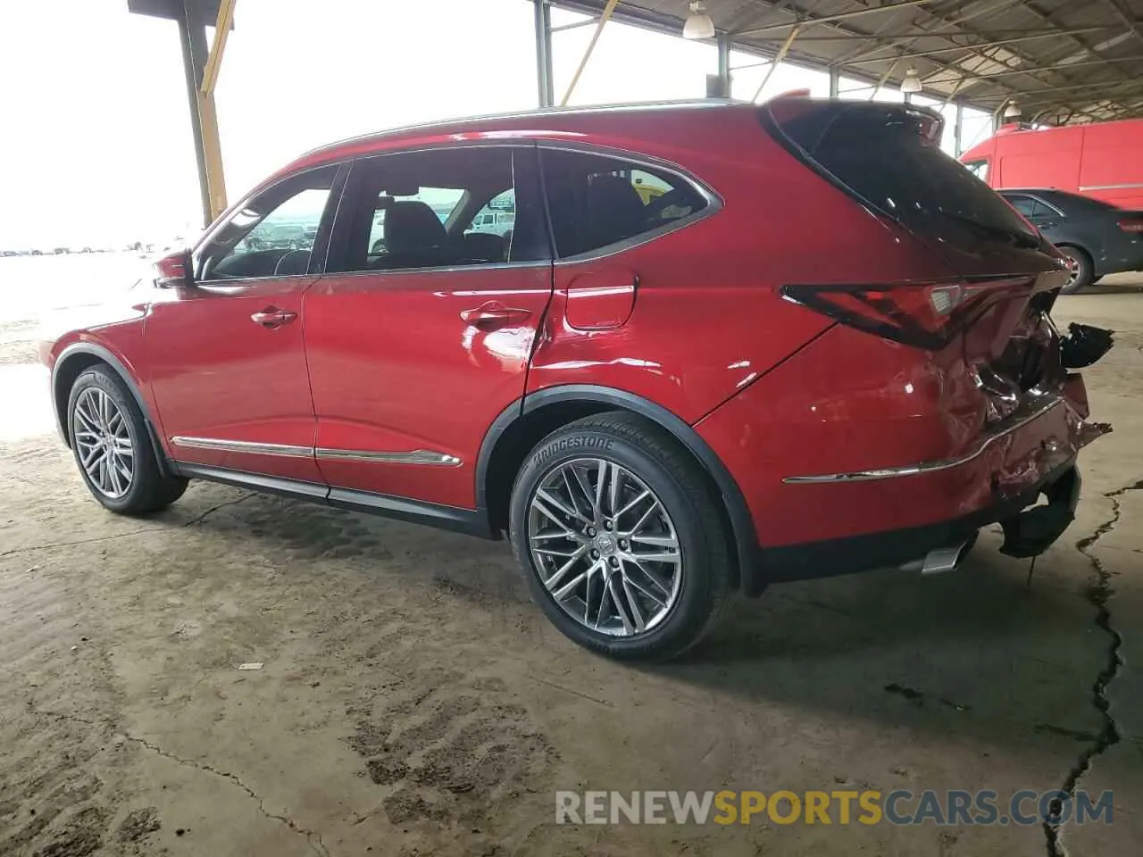 2 Photograph of a damaged car 5J8YE1H89RL017218 ACURA MDX 2024