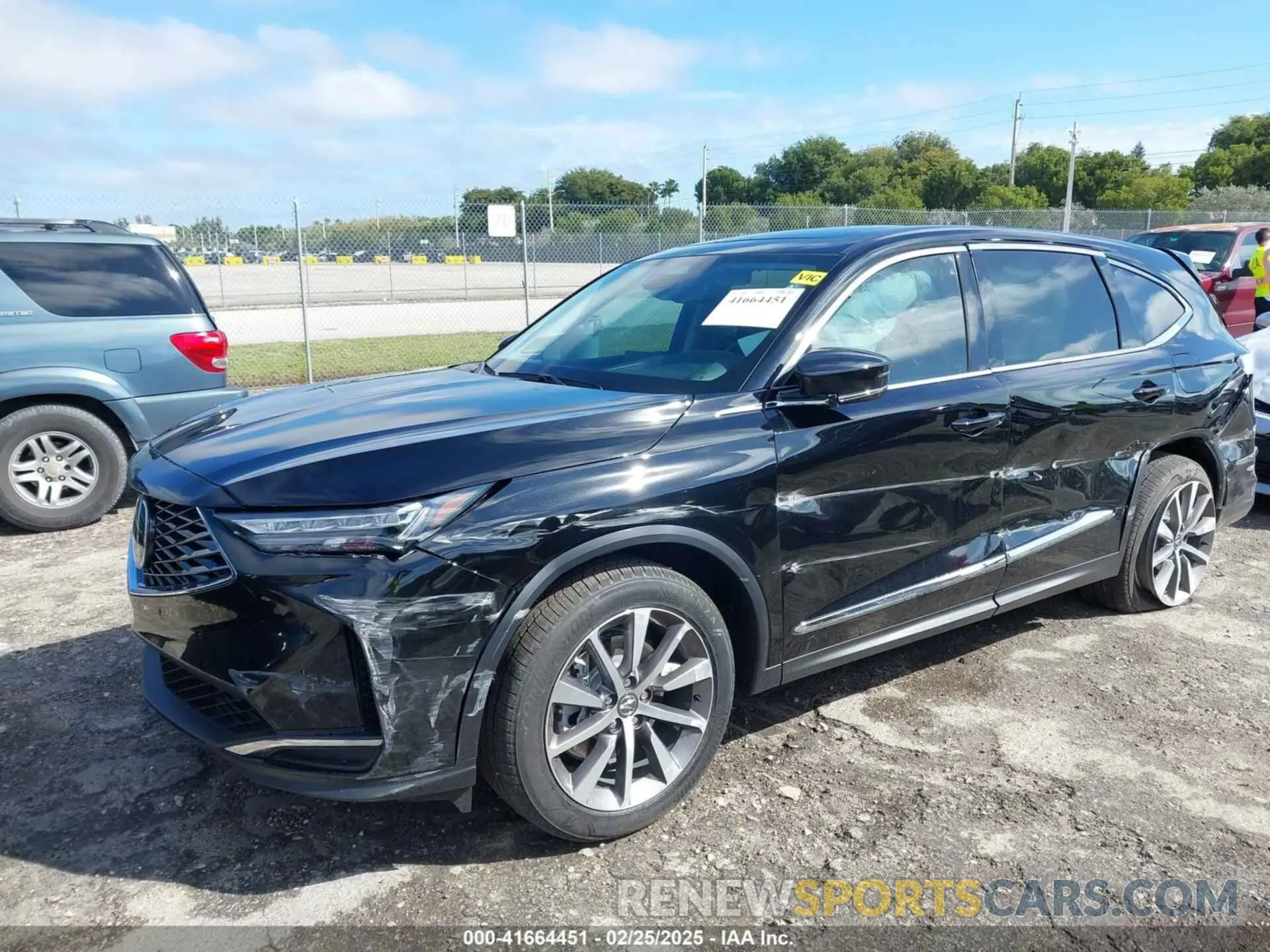 2 Photograph of a damaged car 5J8YD9H49SL003503 ACURA MDX 2025