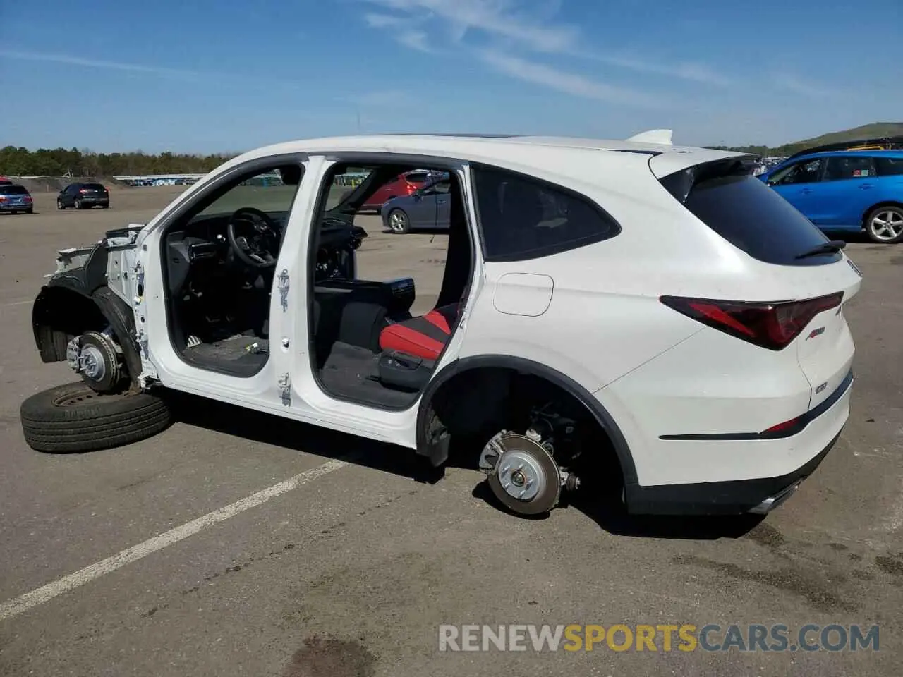 2 Photograph of a damaged car 5J8YE1H03SL002939 ACURA MDX 2025