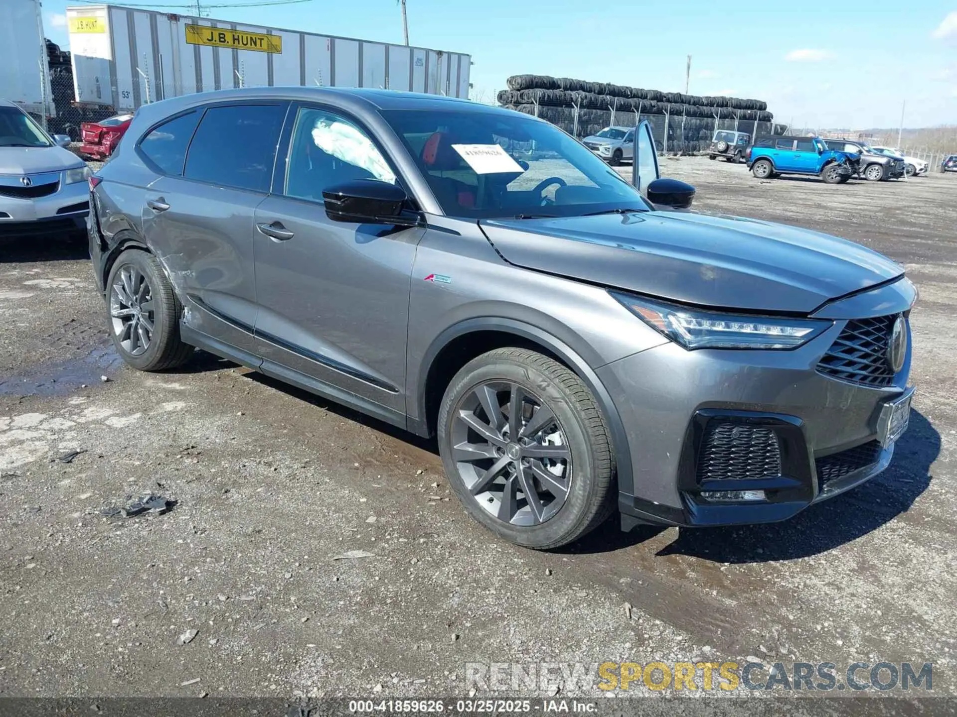 1 Photograph of a damaged car 5J8YE1H04SL011391 ACURA MDX 2025