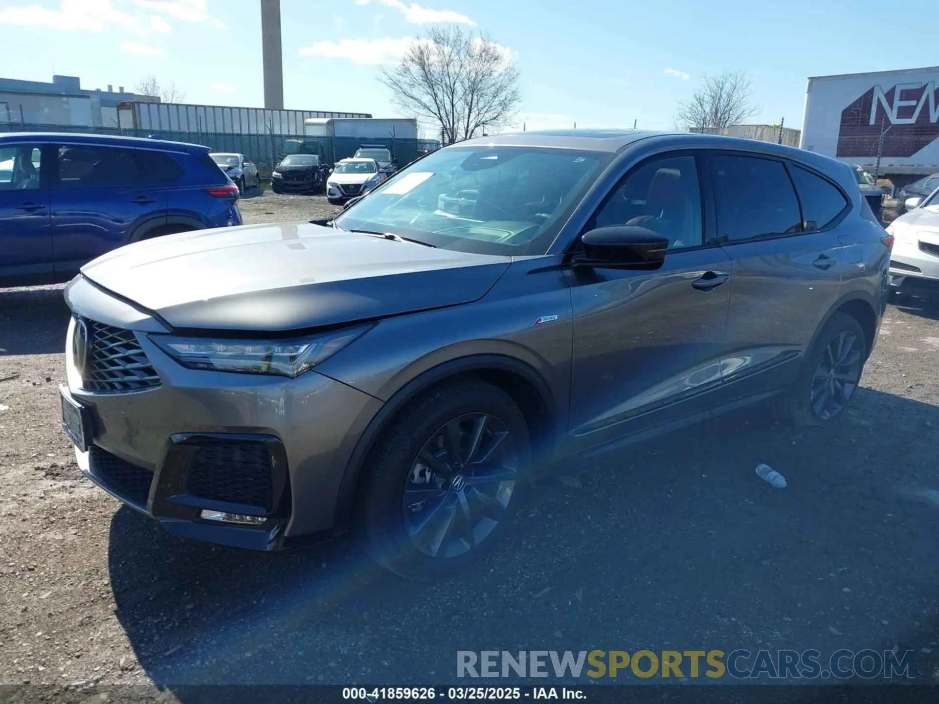 2 Photograph of a damaged car 5J8YE1H04SL011391 ACURA MDX 2025