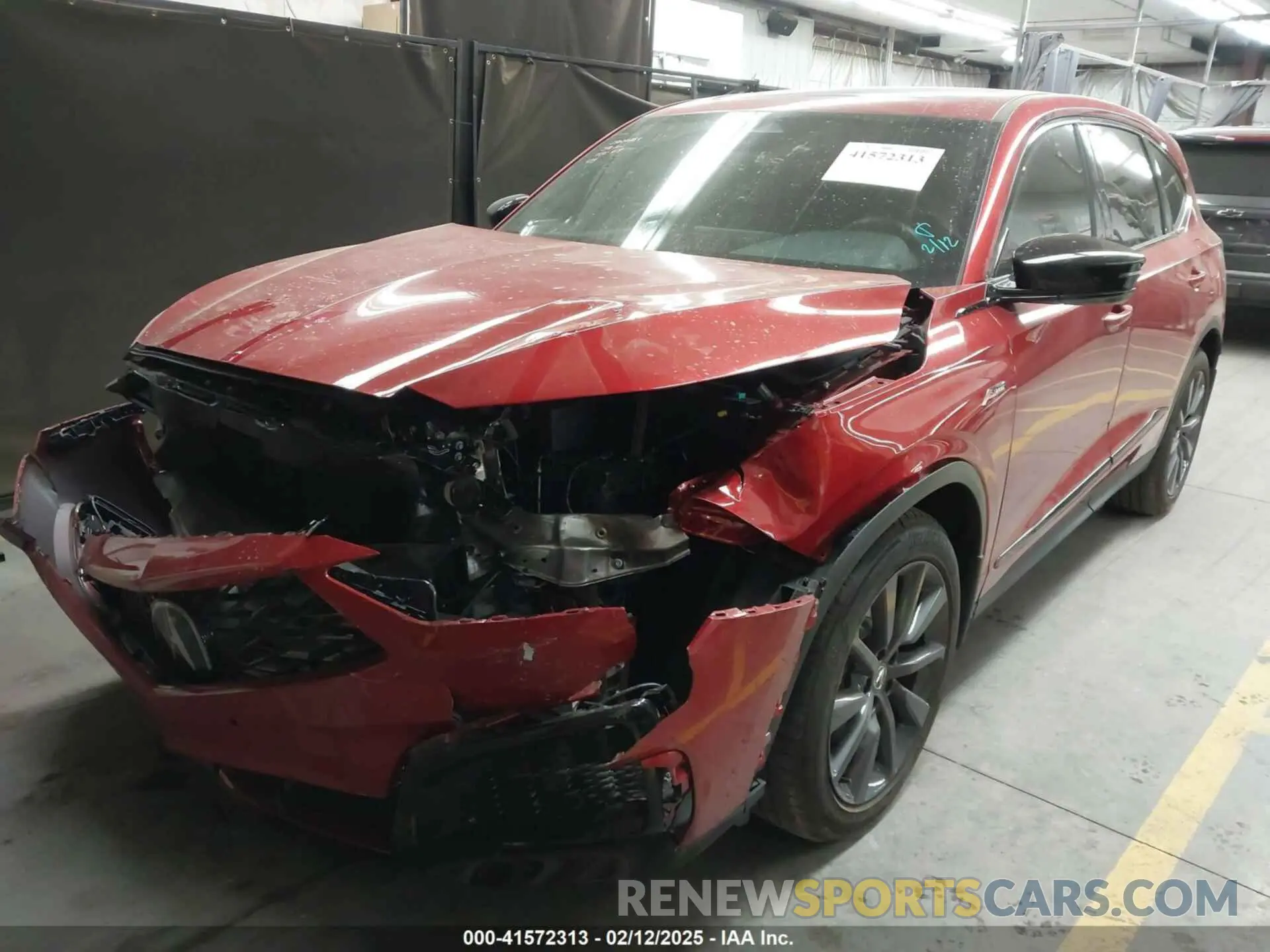 2 Photograph of a damaged car 5J8YE1H06SL004314 ACURA MDX 2025