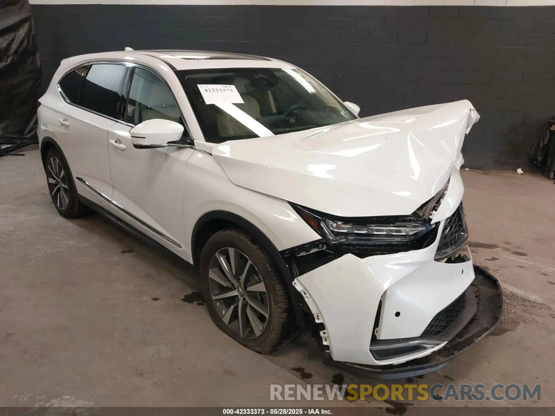 1 Photograph of a damaged car 5J8YE1H46SL011881 ACURA MDX 2025
