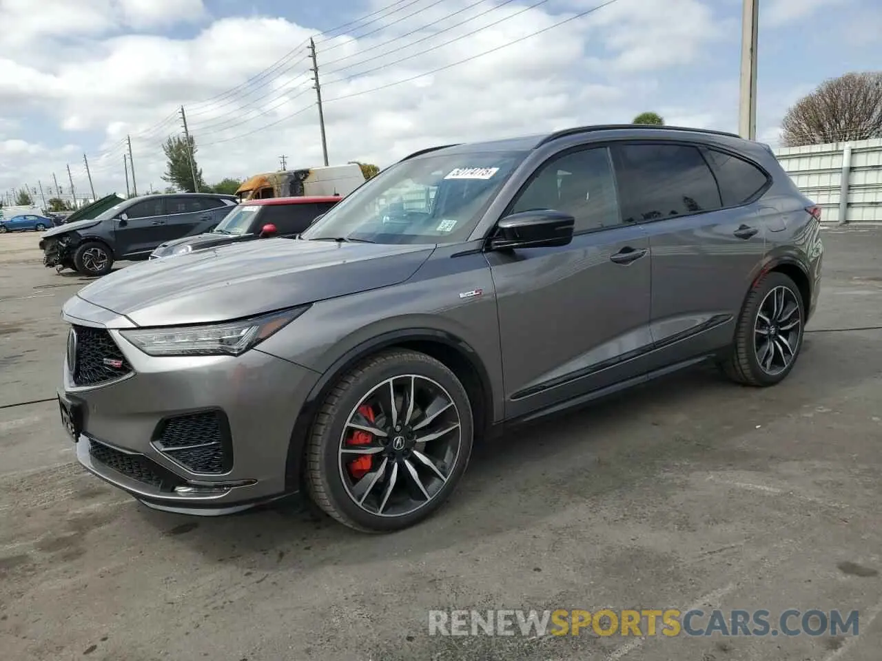 1 Photograph of a damaged car 5J8YD8H86NL000916 ACURA MDX TYPE S 2022
