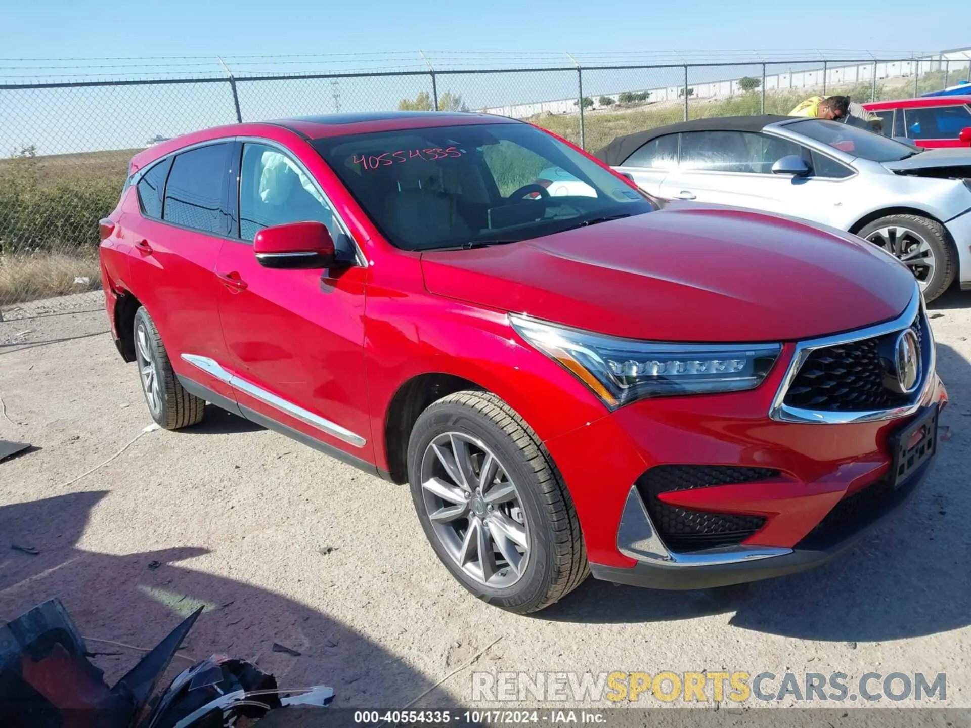 1 Photograph of a damaged car 5J8TC2H59KL001912 ACURA RDX 2019