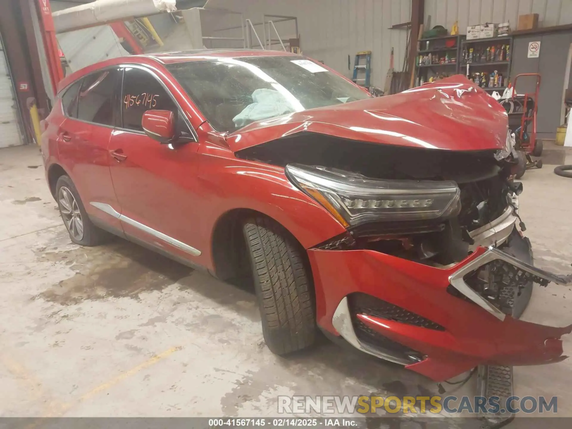 1 Photograph of a damaged car 5J8TC2H59KL016605 ACURA RDX 2019