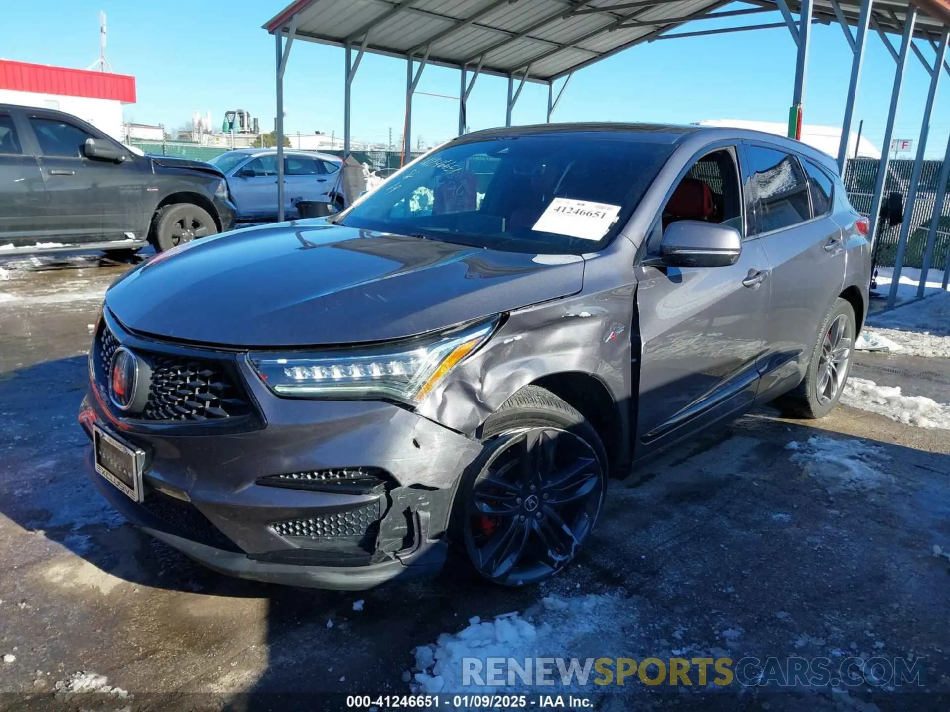 2 Photograph of a damaged car 5J8TC2H66KL028493 ACURA RDX 2019