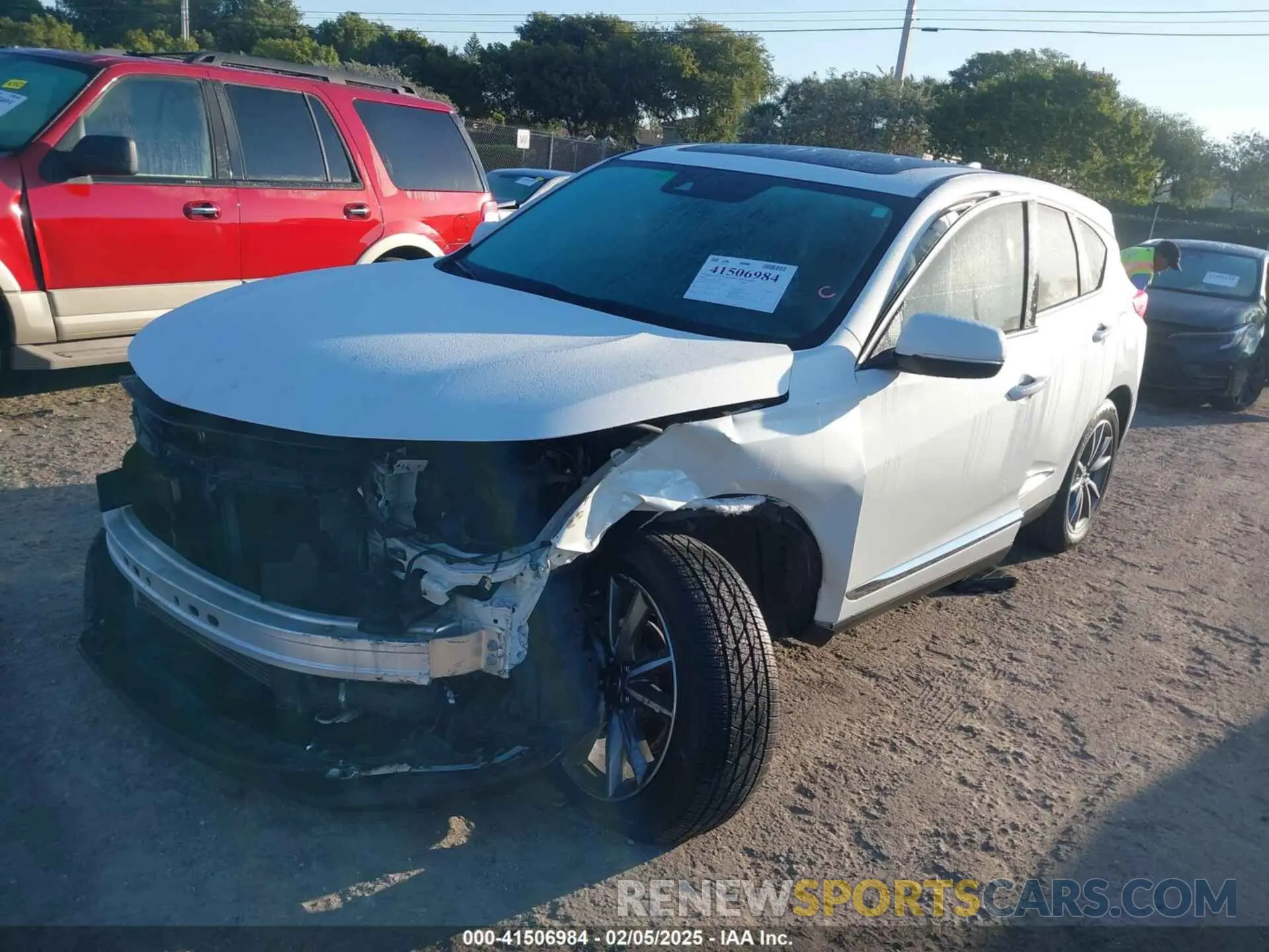 2 Photograph of a damaged car 5J8TC1H54LL004454 ACURA RDX 2020