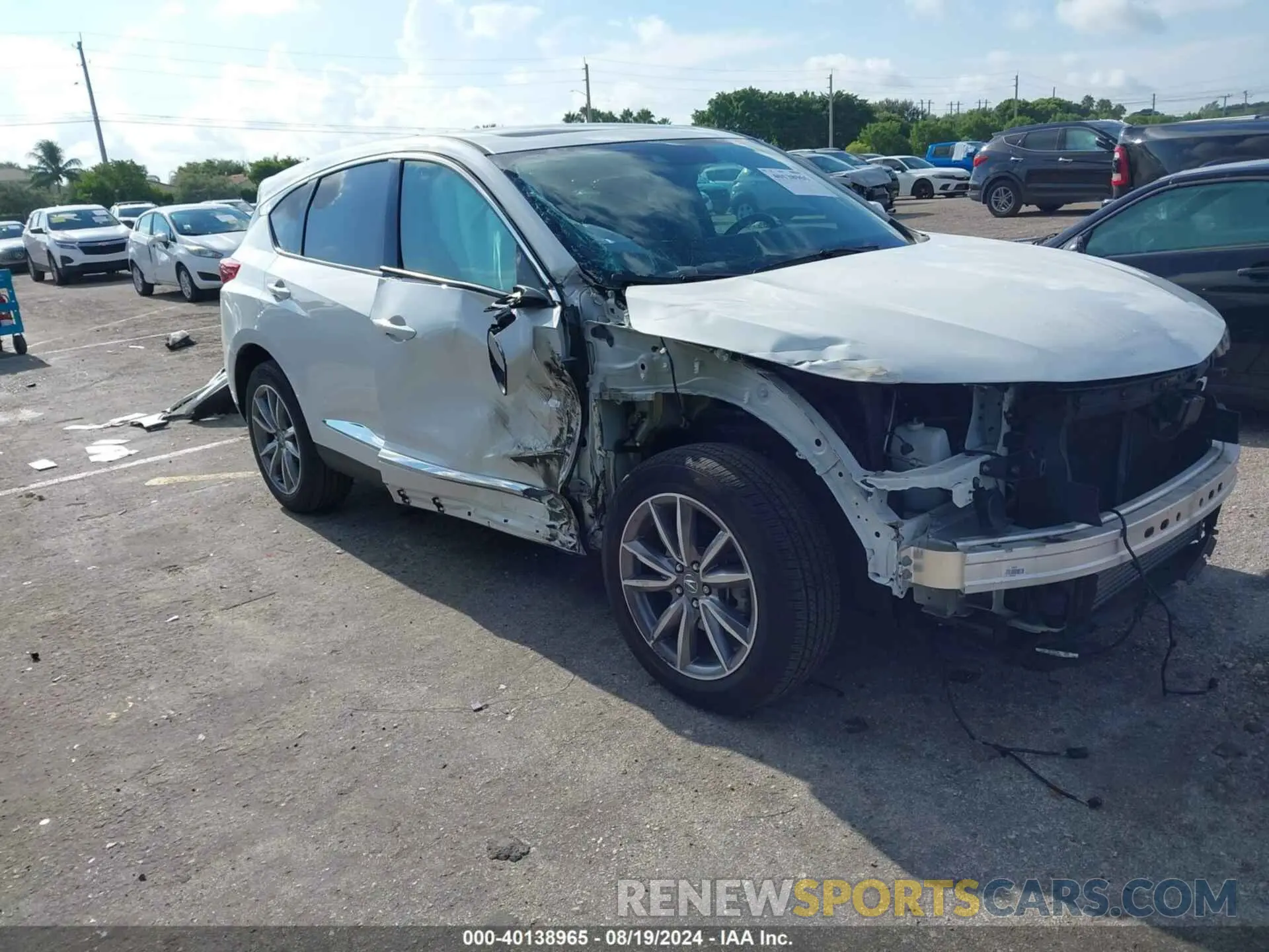 1 Photograph of a damaged car 5J8TC1H56ML011567 ACURA RDX 2021