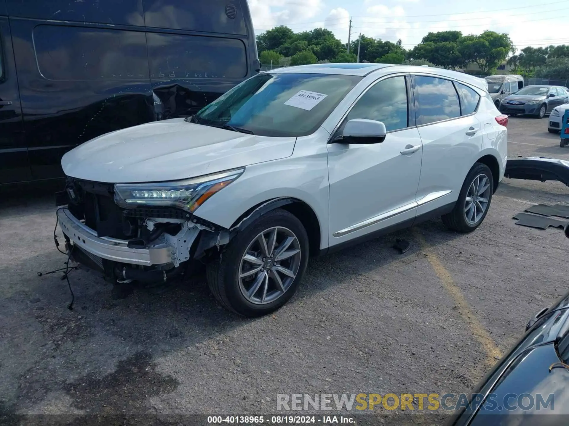 2 Photograph of a damaged car 5J8TC1H56ML011567 ACURA RDX 2021