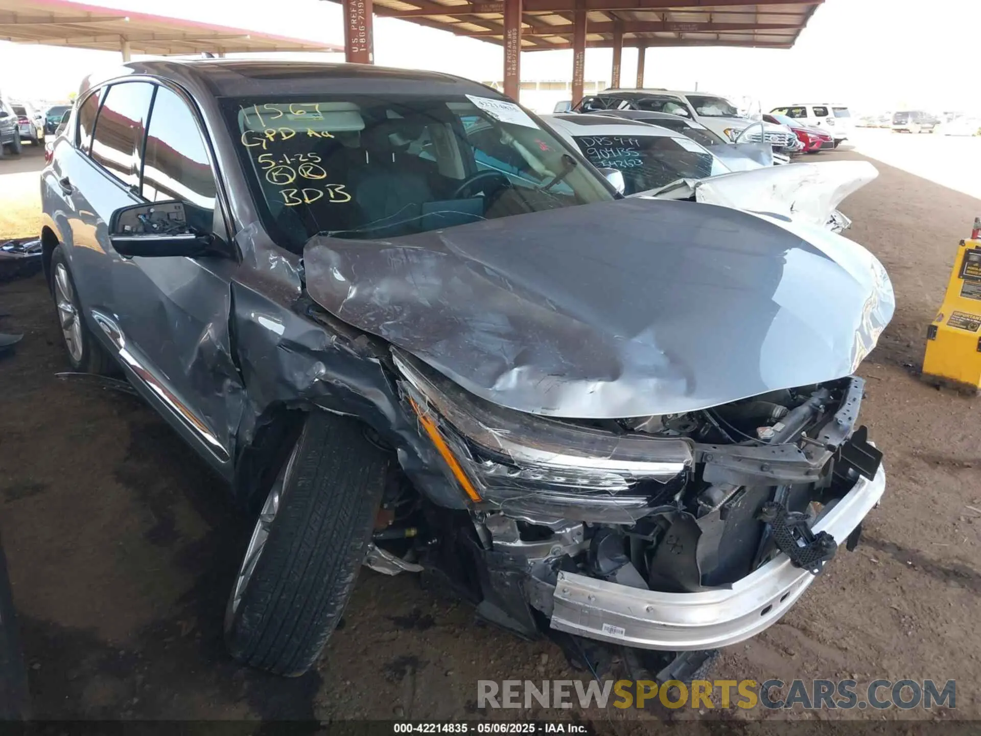 1 Photograph of a damaged car 5J8TC2H34ML047472 ACURA RDX 2021