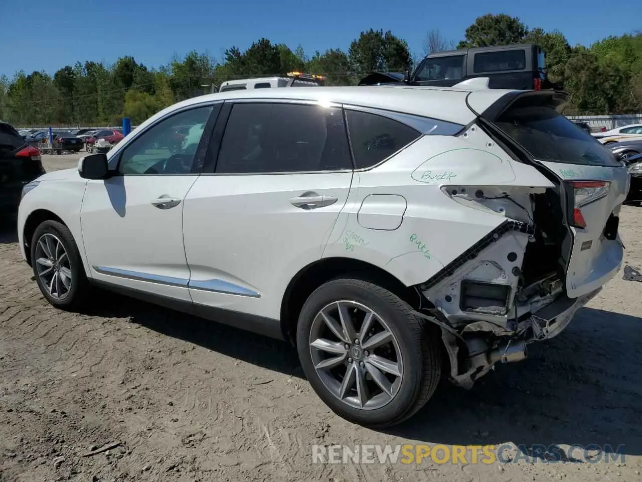 2 Photograph of a damaged car 5J8TC2H59ML009737 ACURA RDX 2021