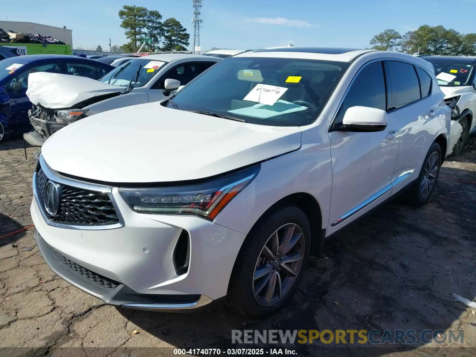 2 Photograph of a damaged car 5J8TC1H58NL003746 ACURA RDX 2022