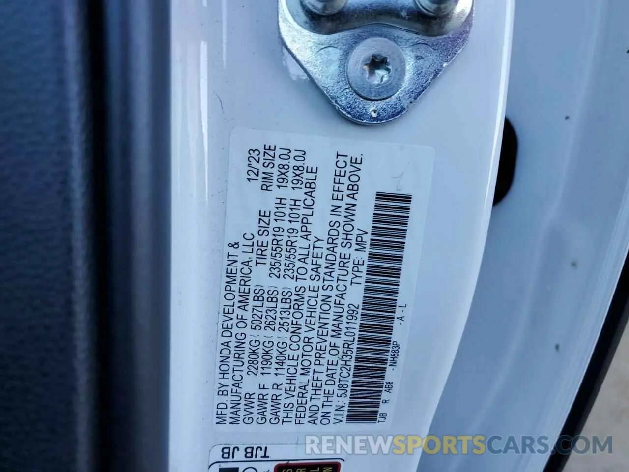 13 Photograph of a damaged car 5J8TC2H35RL011992 ACURA RDX 2024