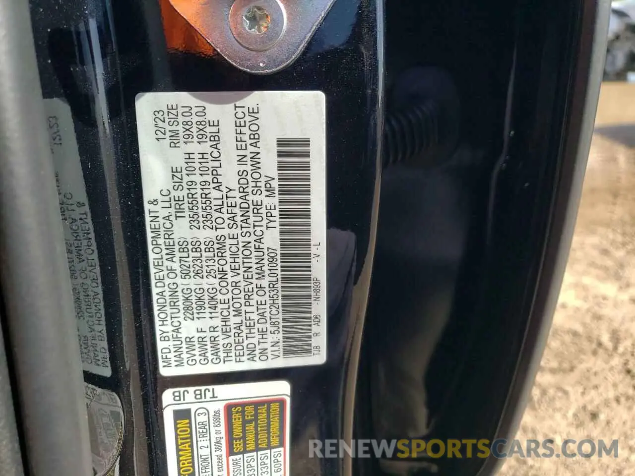 13 Photograph of a damaged car 5J8TC2H53RL010907 ACURA RDX 2024