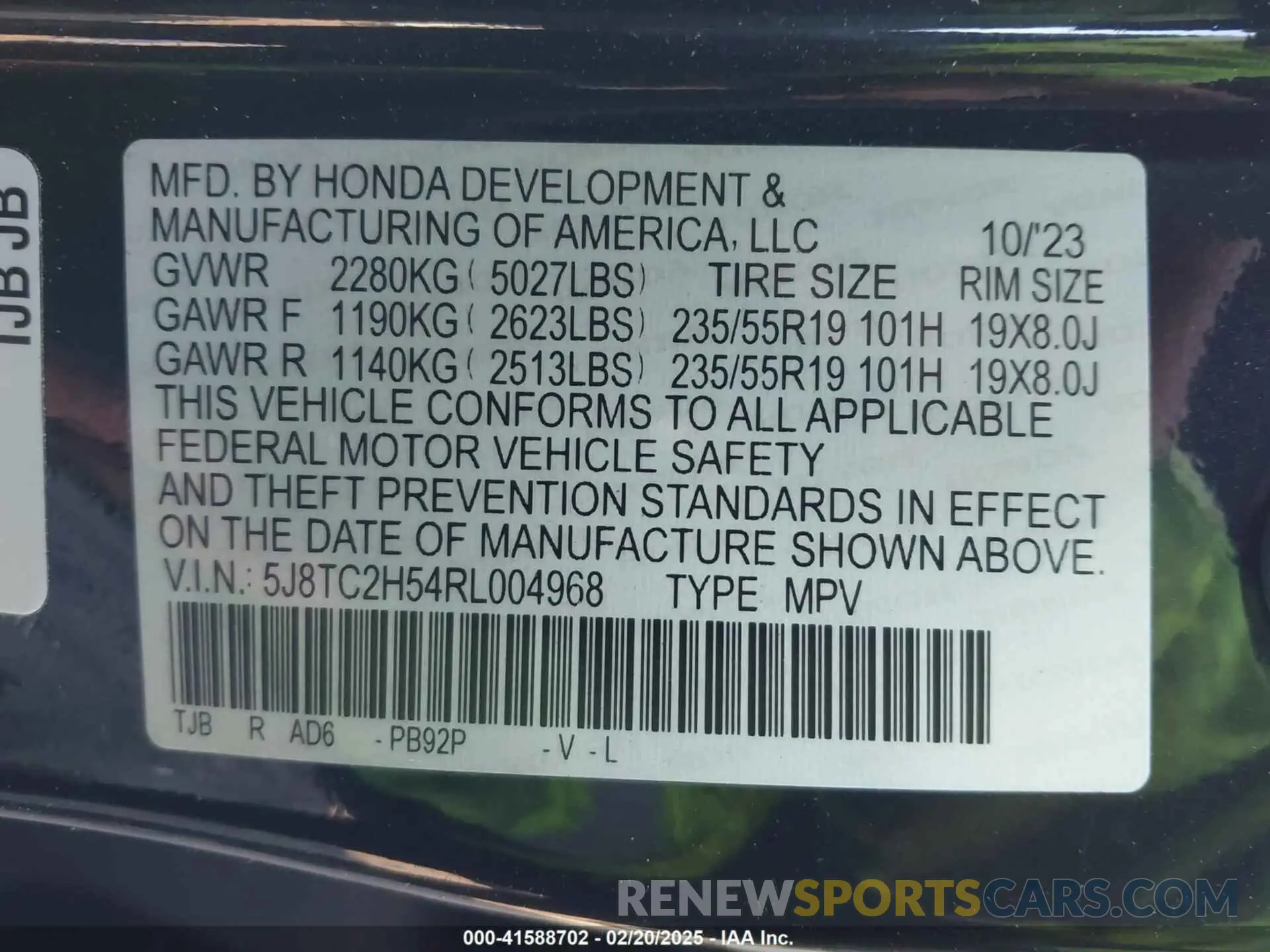 9 Photograph of a damaged car 5J8TC2H54RL004968 ACURA RDX 2024
