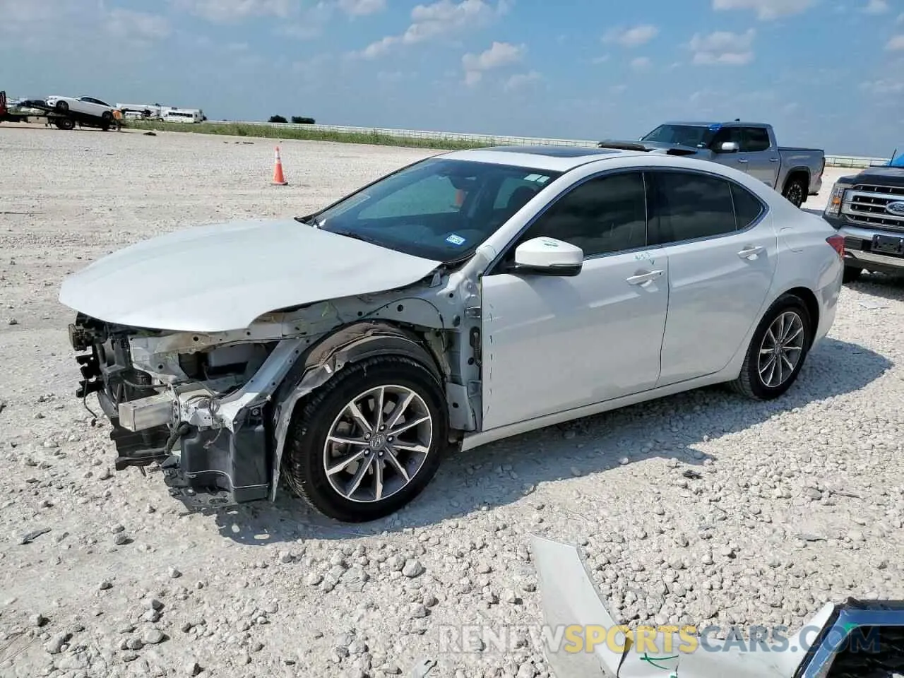 1 Photograph of a damaged car 19UUB1F30KA003482 ACURA TLX 2019