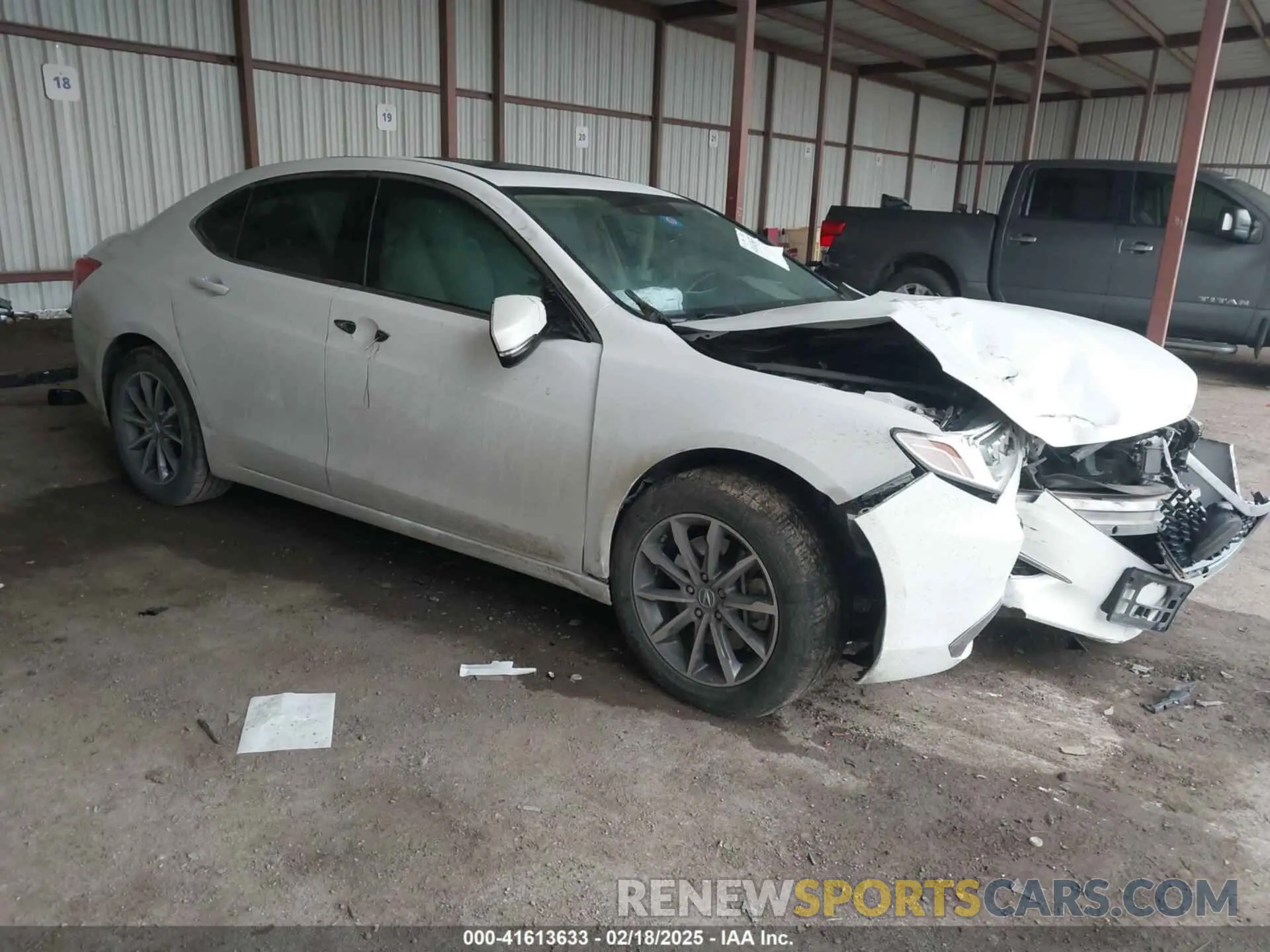 1 Photograph of a damaged car 19UUB1F31KA001174 ACURA TLX 2019
