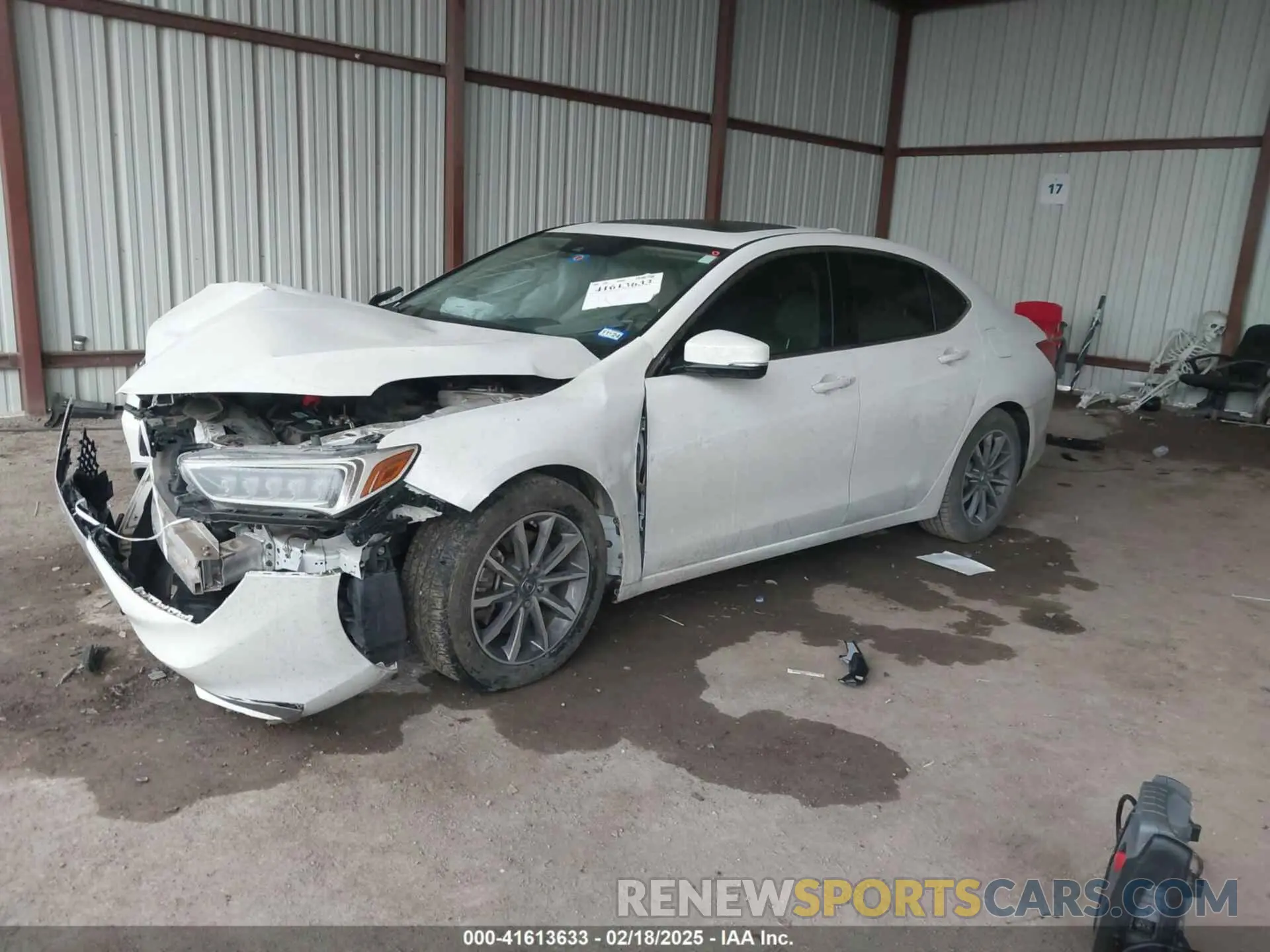 2 Photograph of a damaged car 19UUB1F31KA001174 ACURA TLX 2019