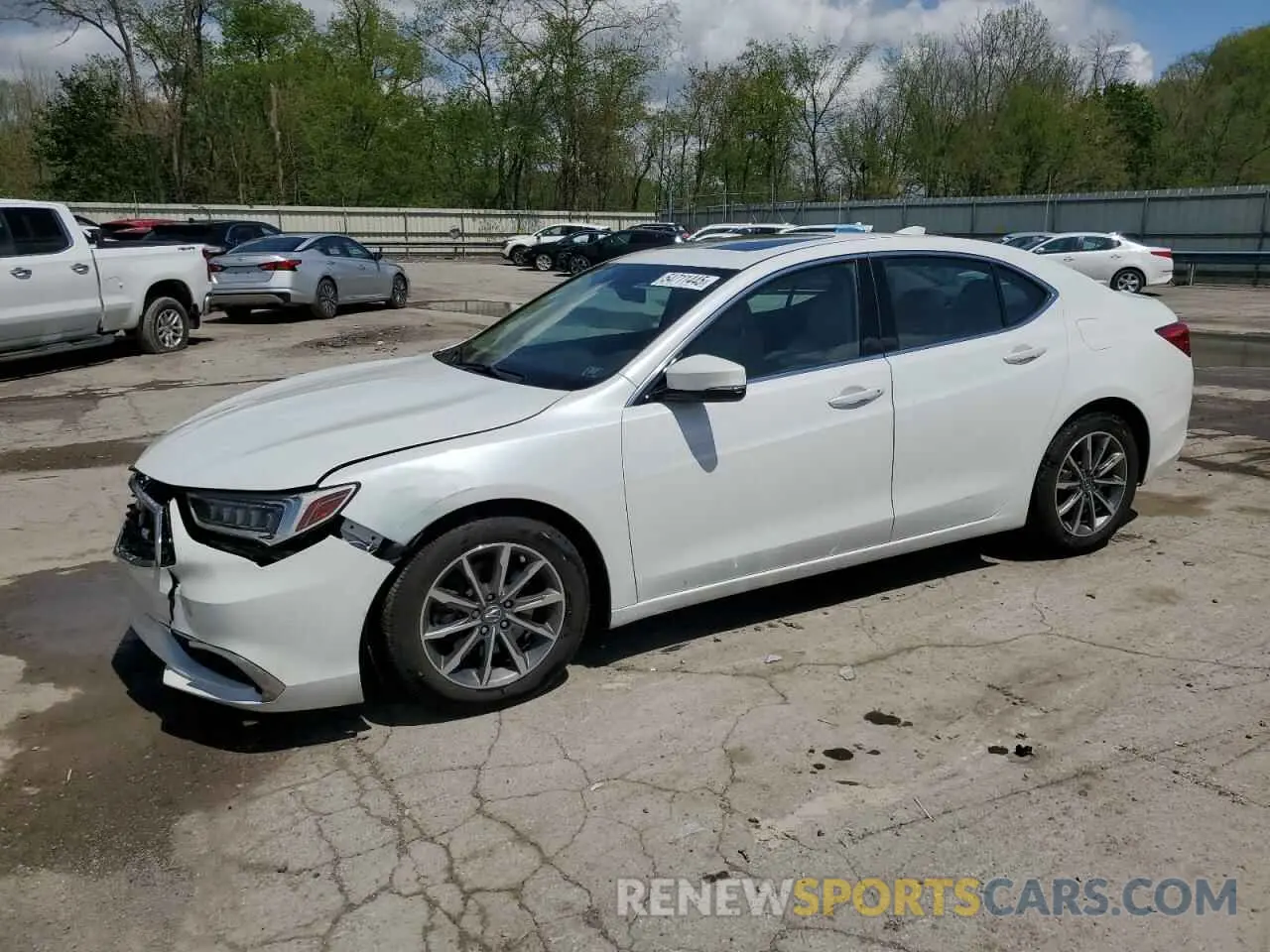 1 Photograph of a damaged car 19UUB1F31KA009355 ACURA TLX 2019