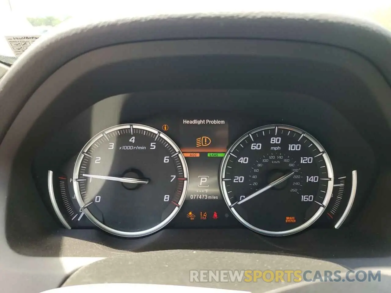 9 Photograph of a damaged car 19UUB1F31KA009355 ACURA TLX 2019