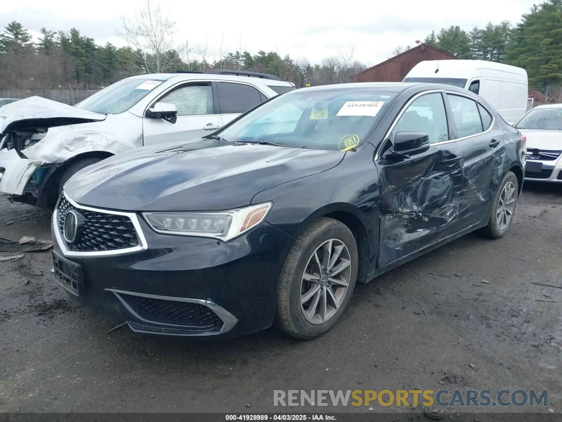 2 Photograph of a damaged car 19UUB1F32KA008425 ACURA TLX 2019