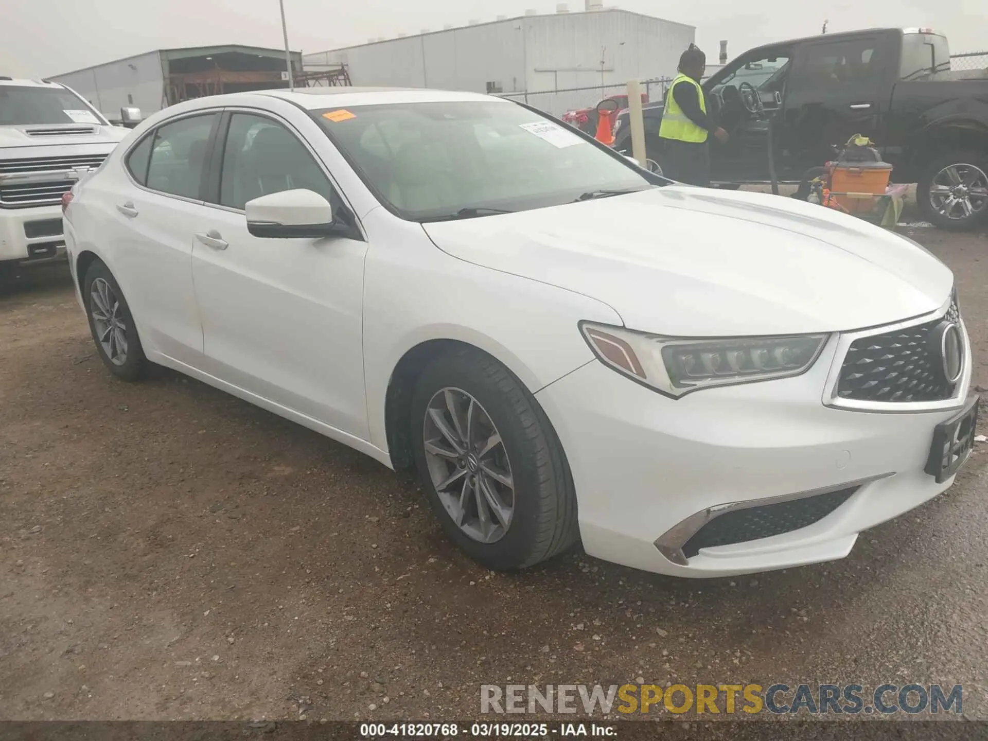 1 Photograph of a damaged car 19UUB1F36KA006211 ACURA TLX 2019